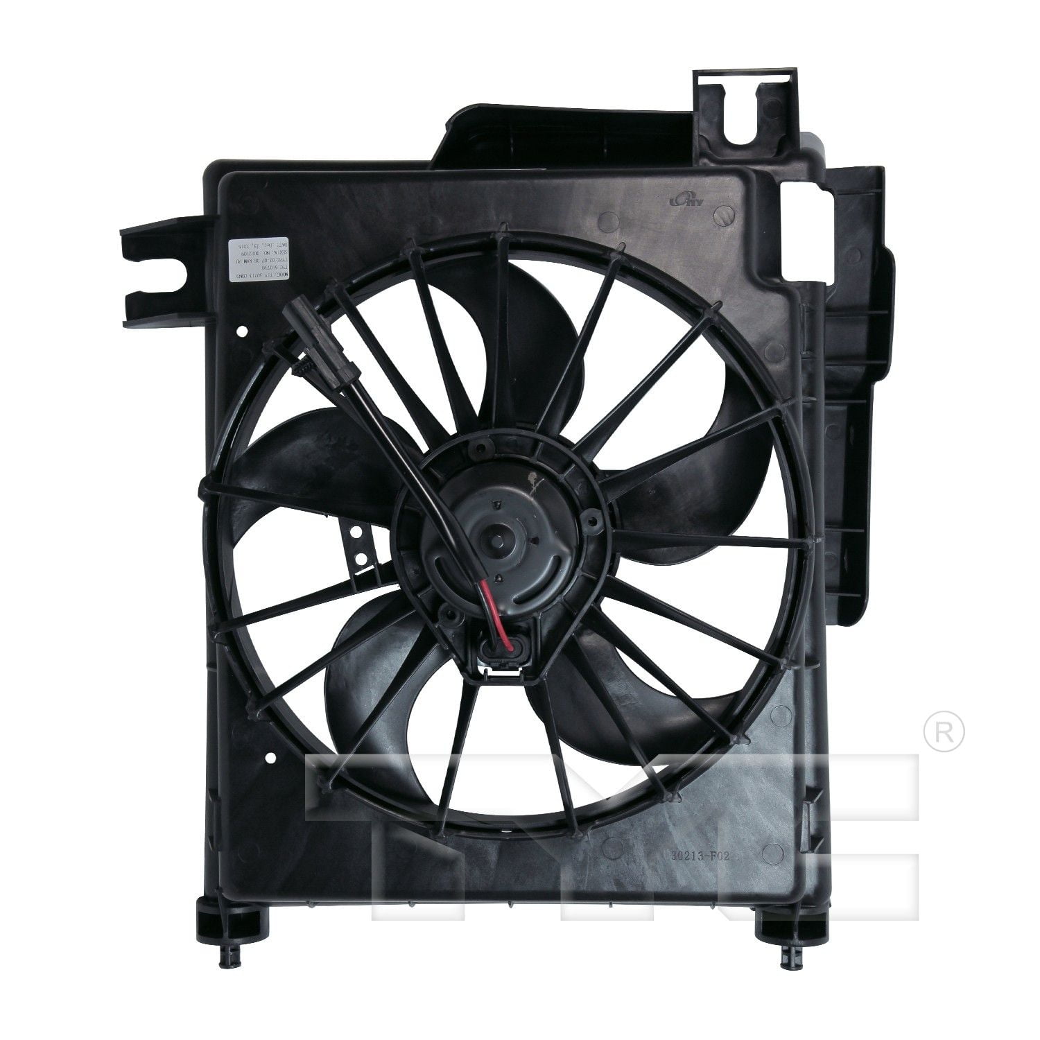 TYC 610730 A/C Condenser Fan Assembly For 02-08 Dodge 1500 2500 3500 4000 Fits select: 2002-2008 DODGE RAM 1500, 2002-2008 DODGE RAM 2500