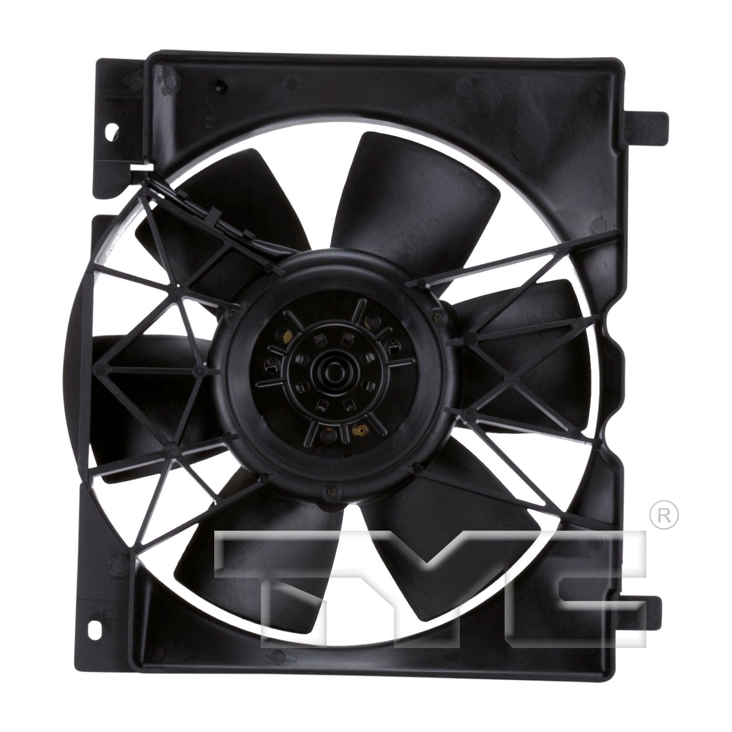 TYC 620540 Dual Radiator and Condenser Fan Assembly For 86-94 Jeep Cherokee
