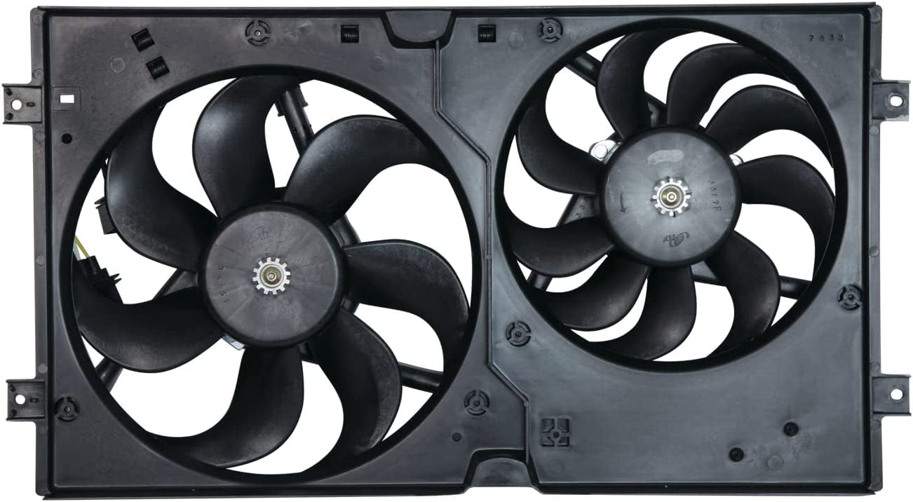 TYC 621000 Cooling Fan Assembly Compatible with 1998-2007 Volkswagen Beetle, Black