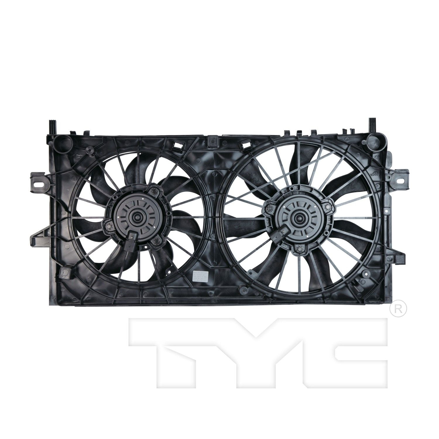 TYC 621430 Dual Radiator and Condenser Fan Assembly Fits select: 2006-2013 CHEVROLET IMPALA, 2014-2016 CHEVROLET IMPALA LIMITED