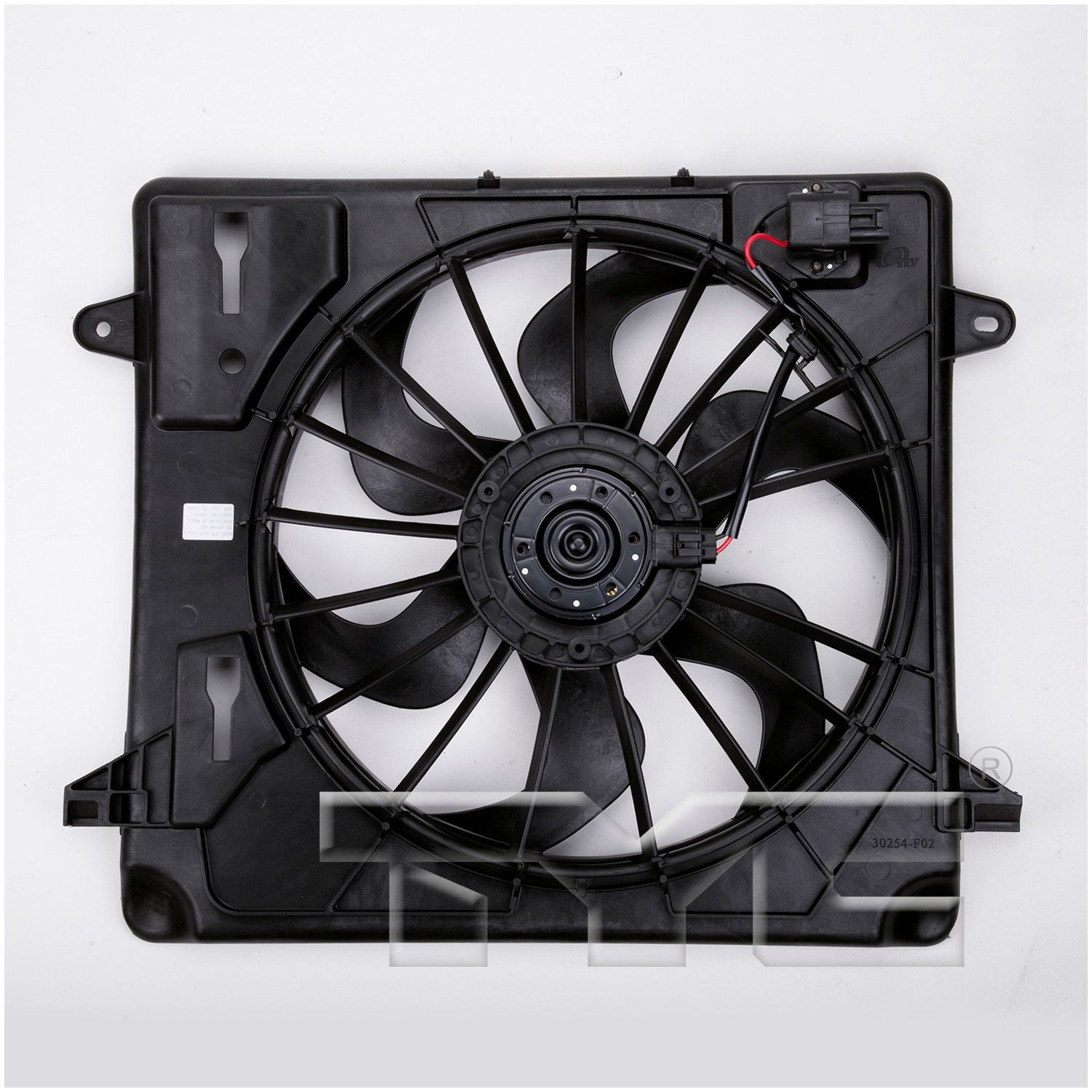 TYC 621680 Dual Radiator and Condenser Fan Assembly For 07-11 Jeep Wrangler Fits select: 2008 ,2011 JEEP WRANGLER UNLIMITED