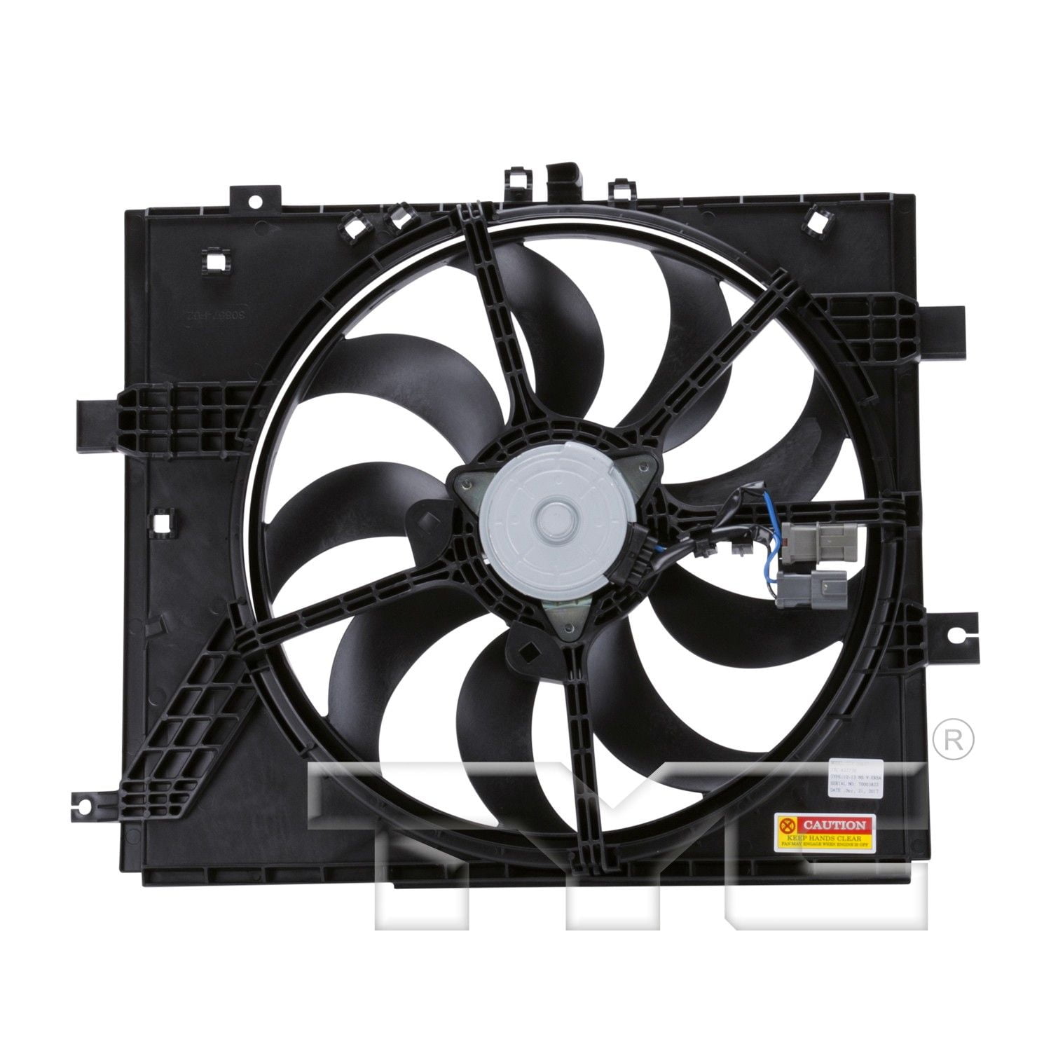 TYC 622770 Dual Radiator and Condenser Fan Assembly for Datsun Nissan wa Fits 2014 Nissan Versa Note
