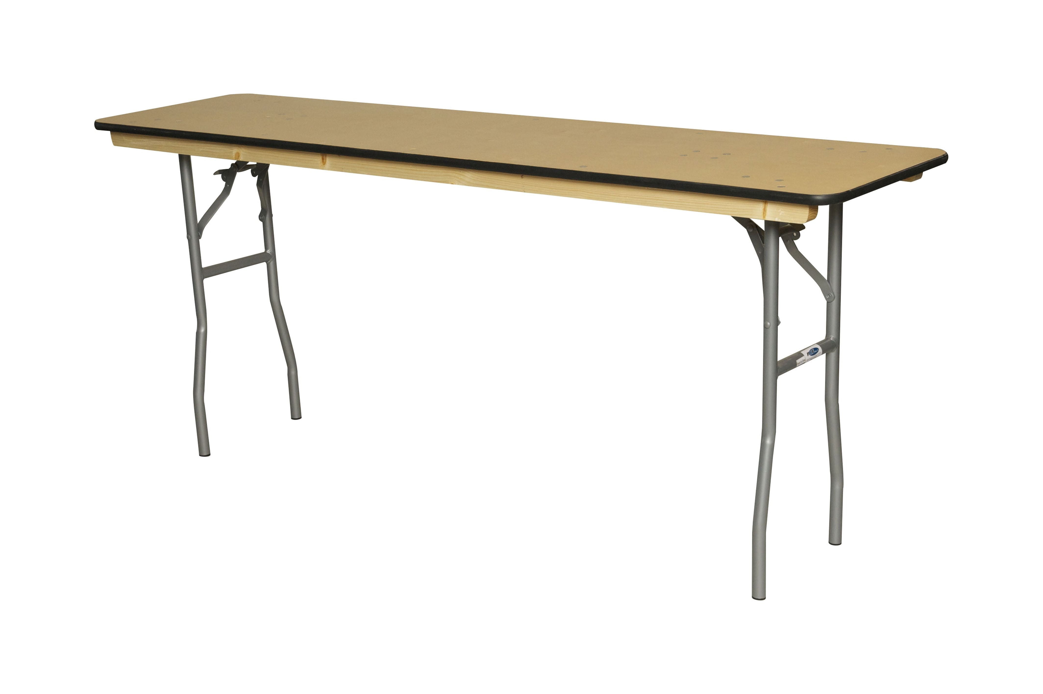 Table - 6'X18" WFT Series Russian Birch Wood - Rubber Edge