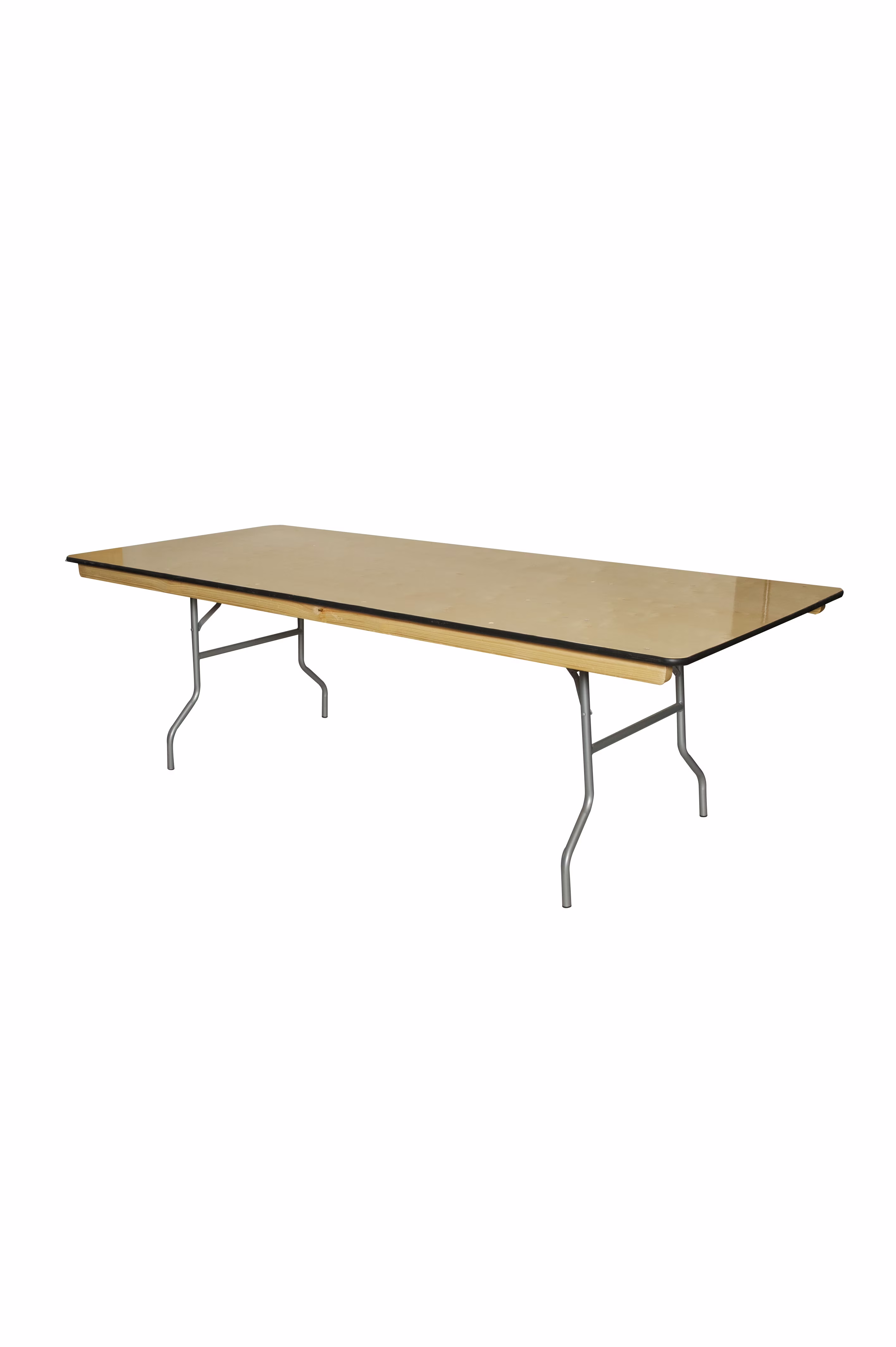 Table - 8' x 40" WFT Series Russian Birch Wood Kings Banquet - Rubber Edge
