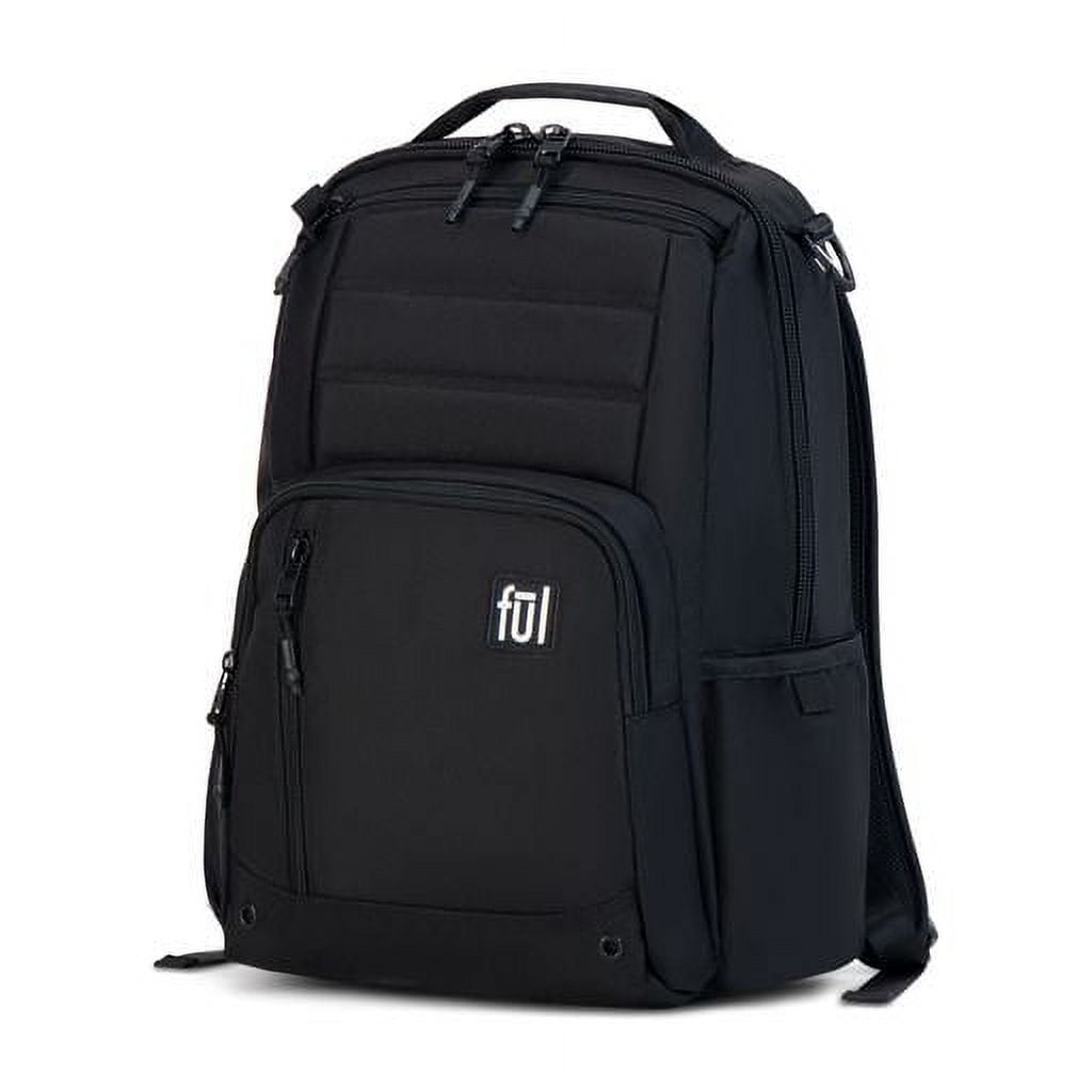 Tactics Collection 15 Inch Laptop Backpack, Phantom Padded Computer Bag for Commute or Travel, Black