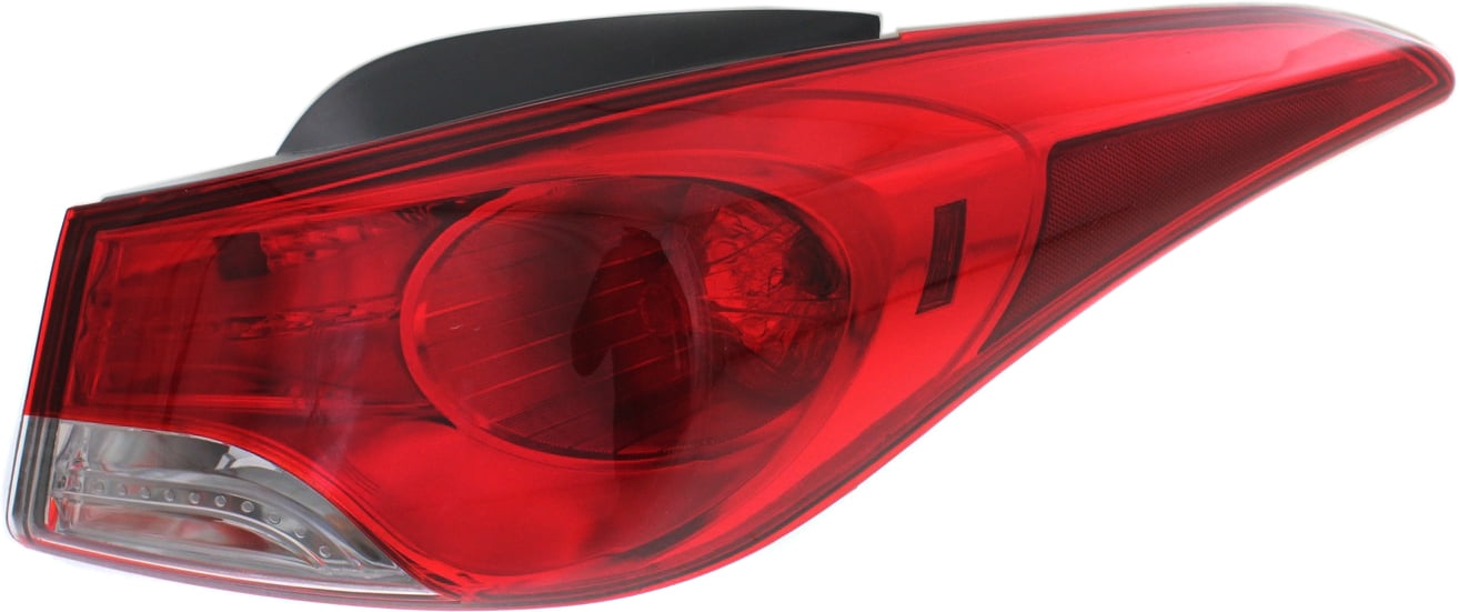 Tail Light Compatible With 2011-2013 Hyundai Elantra Right Passenger Side, Outer With bulb(s)