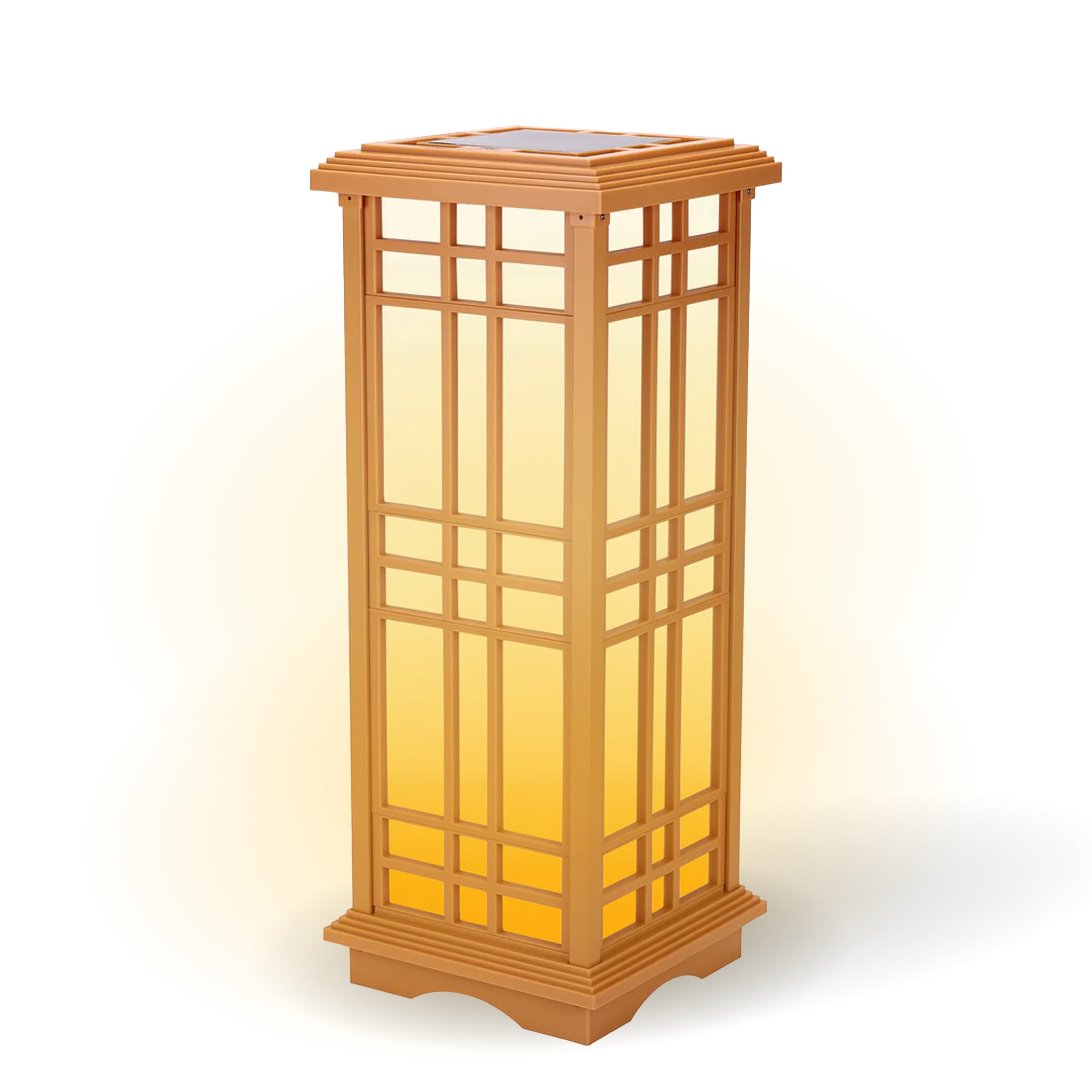 Techko Solar Zen Lantern – Amber or White Light (24.5"high)