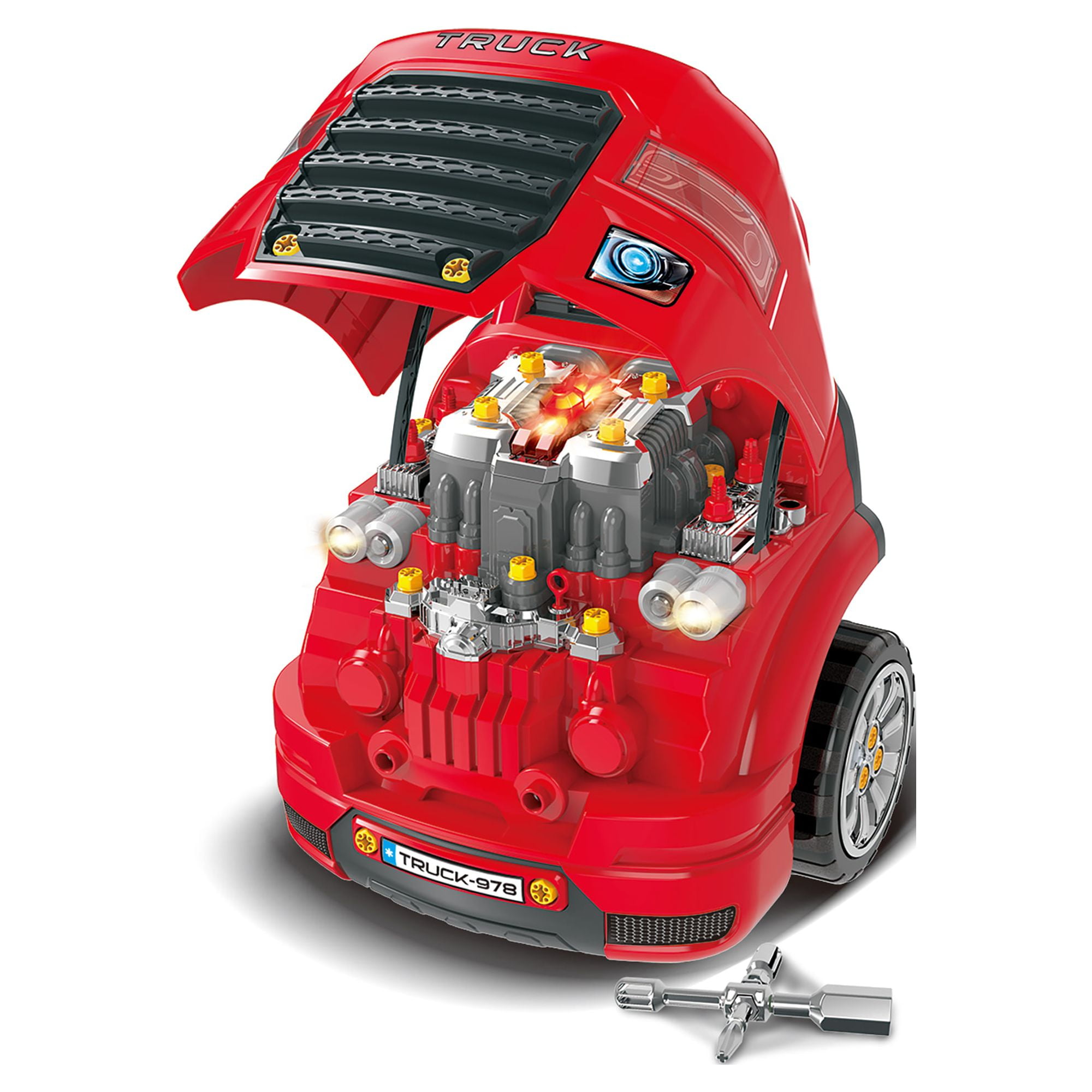 The Bubble Factory Truck Engine Workshop Vehicle Playset