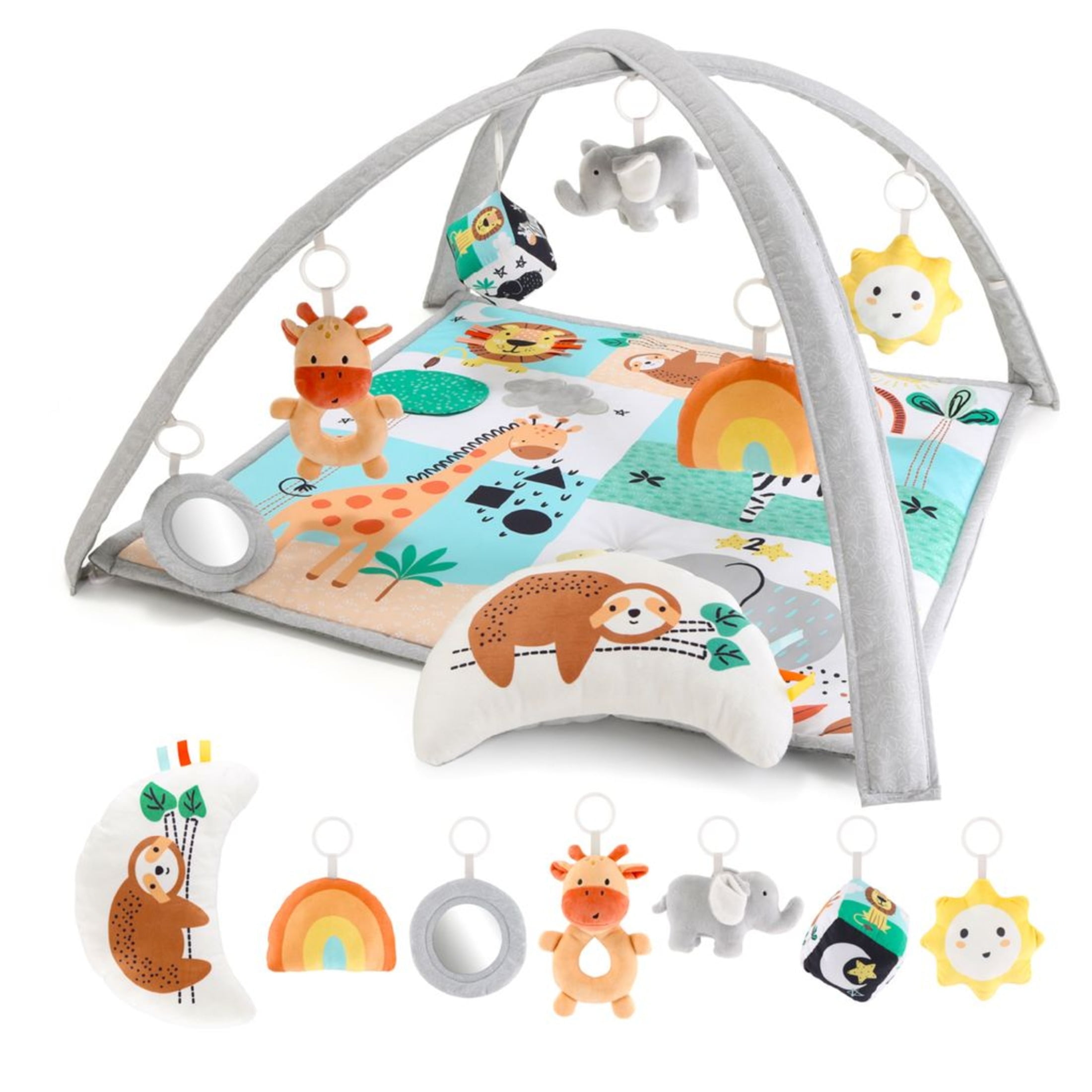 The Peanutshell Safari 123, 7-in-1 Activity Gym and Play Mat for Baby