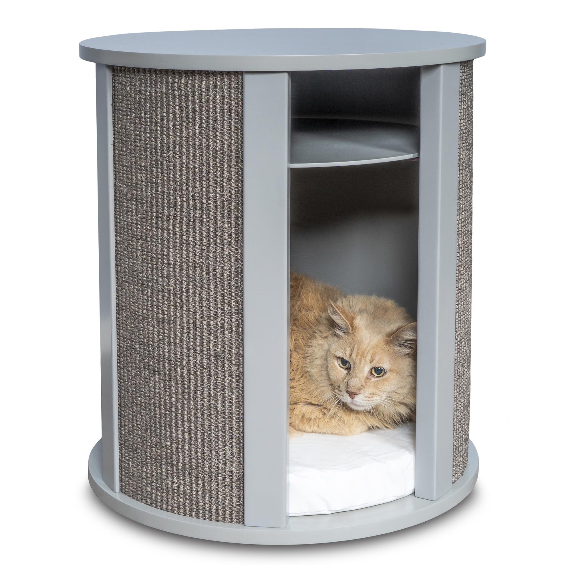 The Refined Feline, Purrrrfect End Table, Smoke