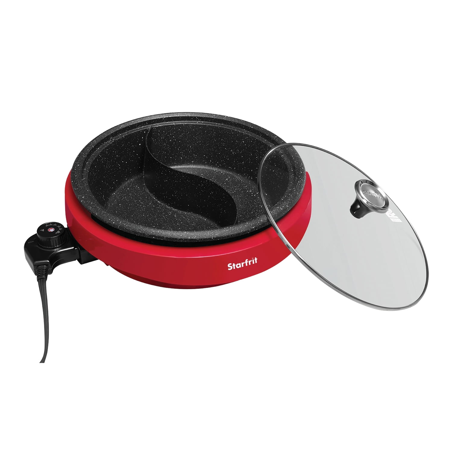The Rock By Starfrit Dual-Sided 3.2-Quart Electric Hot Pot