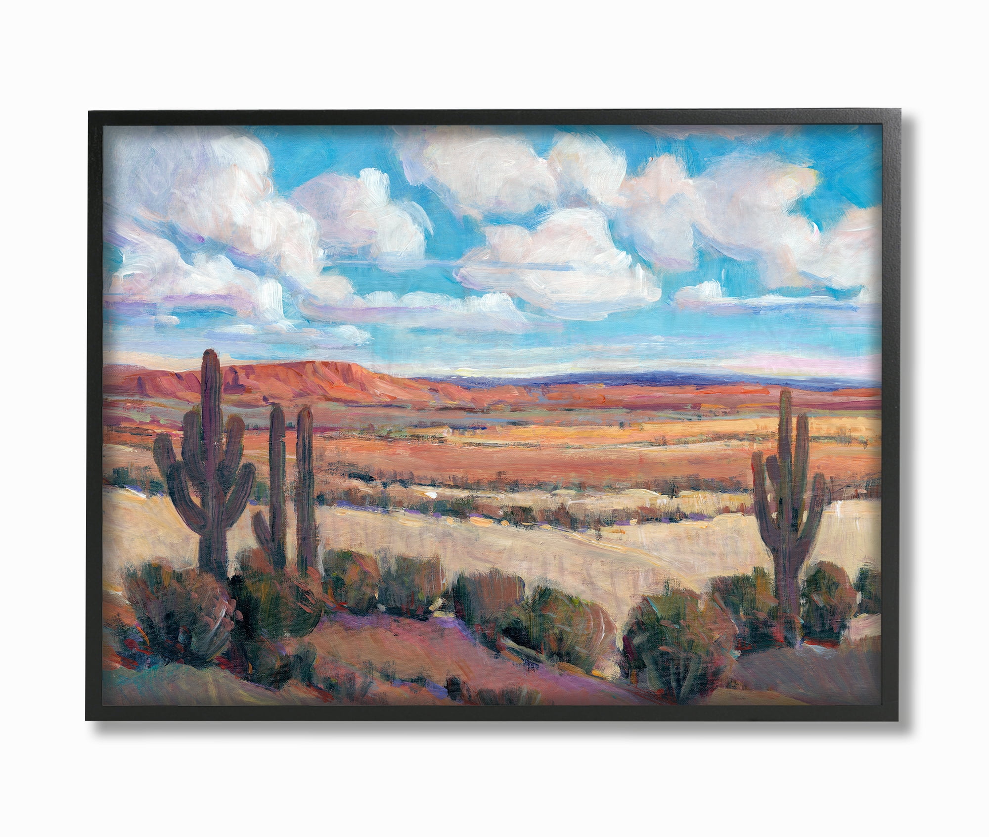The Stupell Home Decor Savannah Desert Colorful Painterly Landscape Framed Texturized Art
