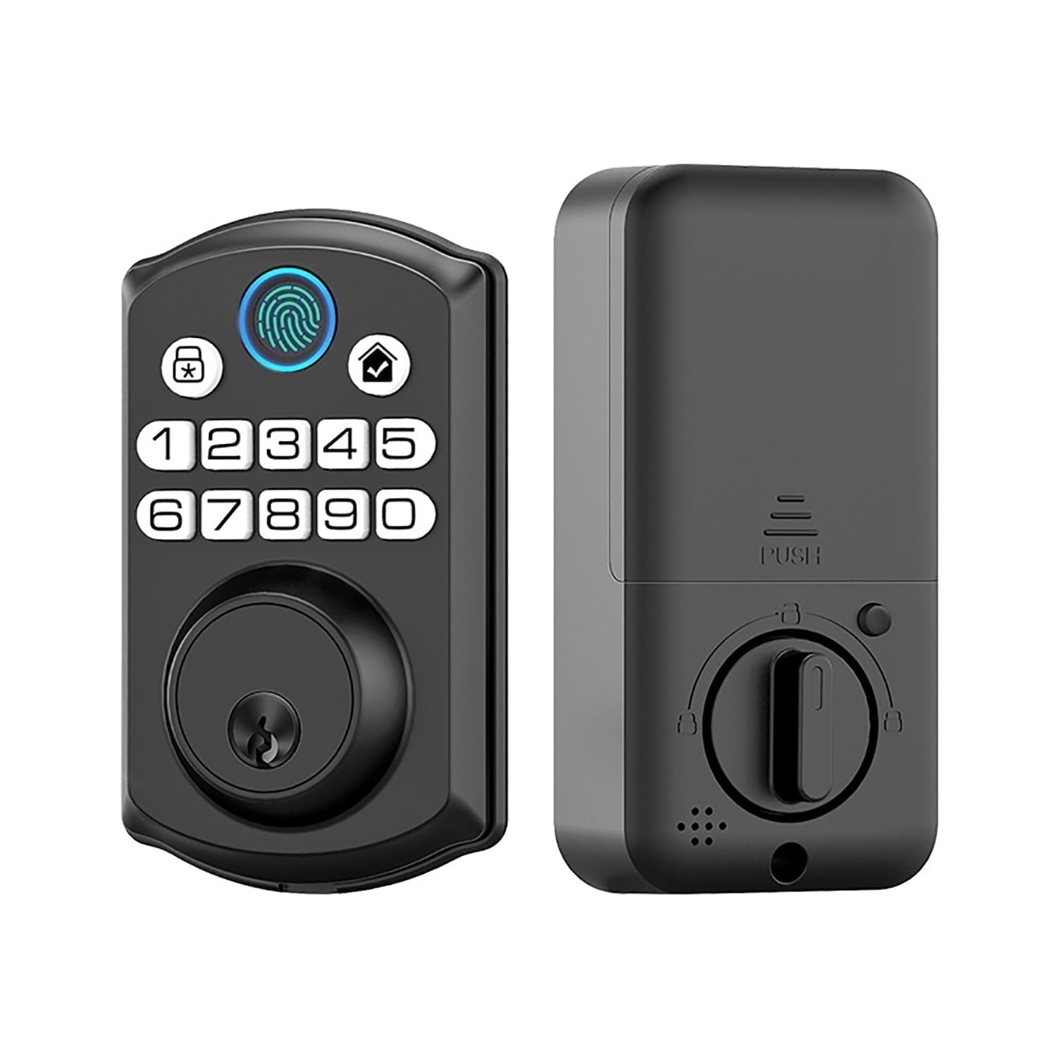 TOPVISION Fingerprint Door Lock, Smart Deadbolt Lock for Front Door, Keyless Entry, App Remote Control, Auto Lock
