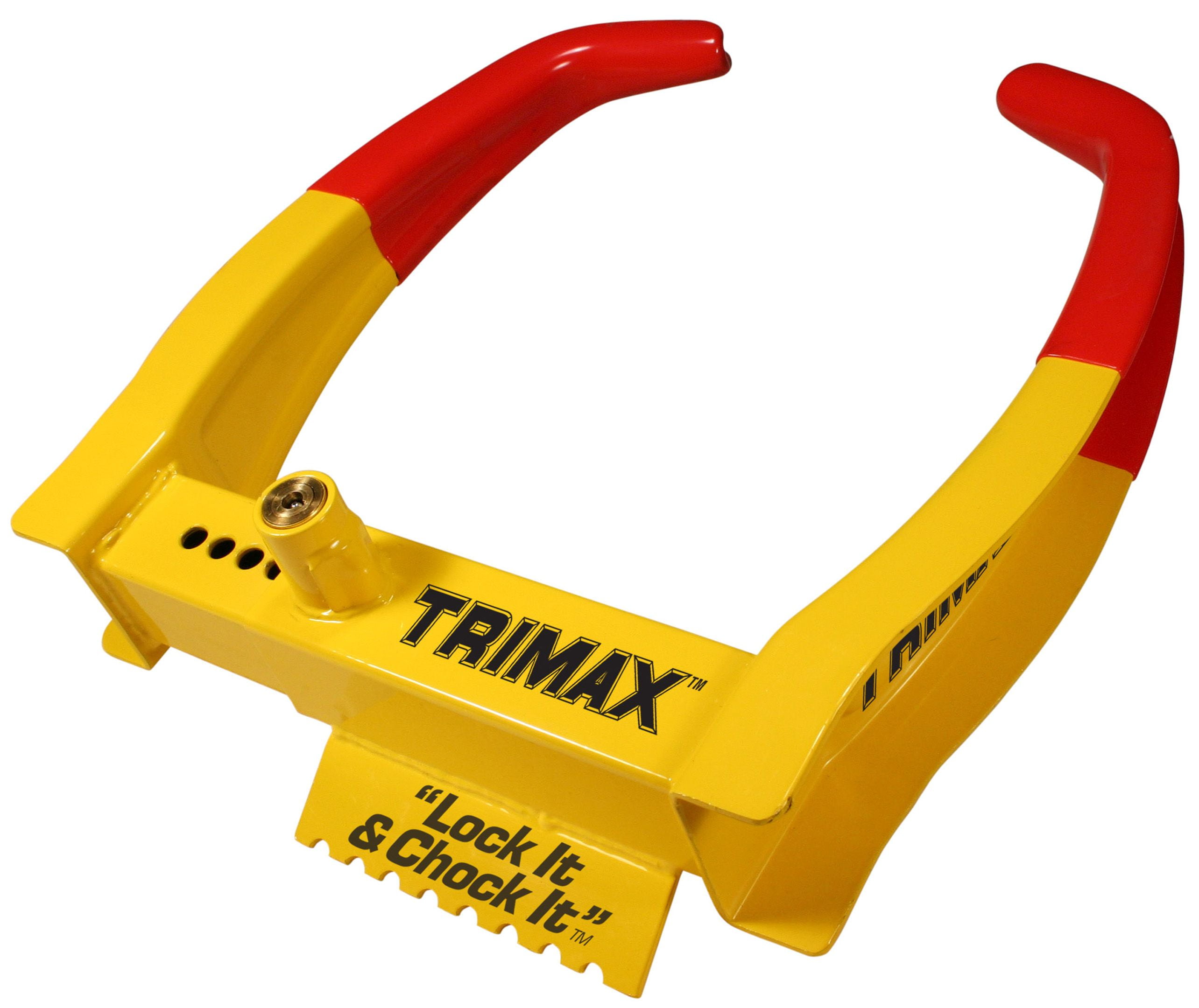 TRIMAX Keyed Alike Chock Lock Wheel Lock, 2 Pack