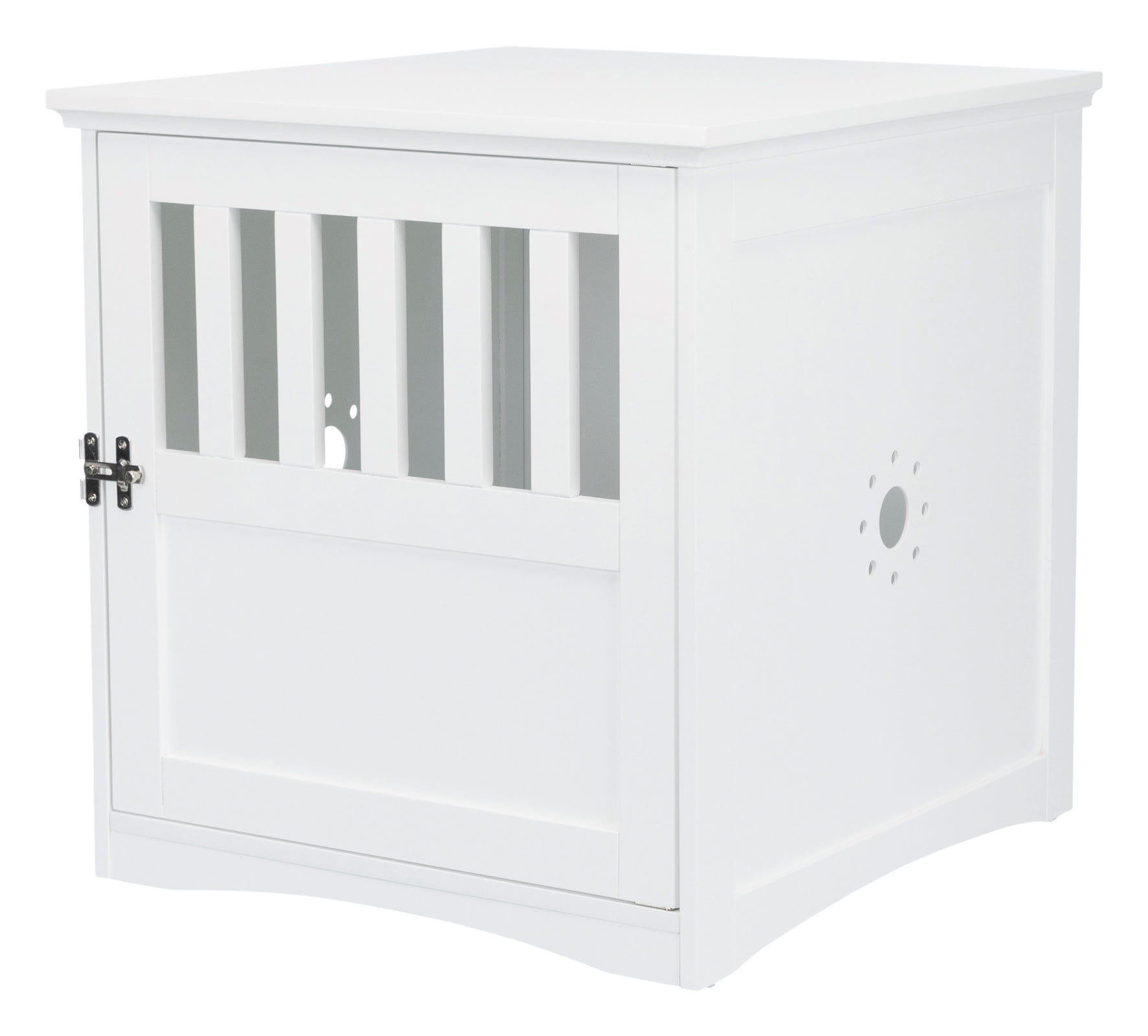 TRIXIE Furniture Style 1-Door Wooden Indoor Crate for Dogs, White