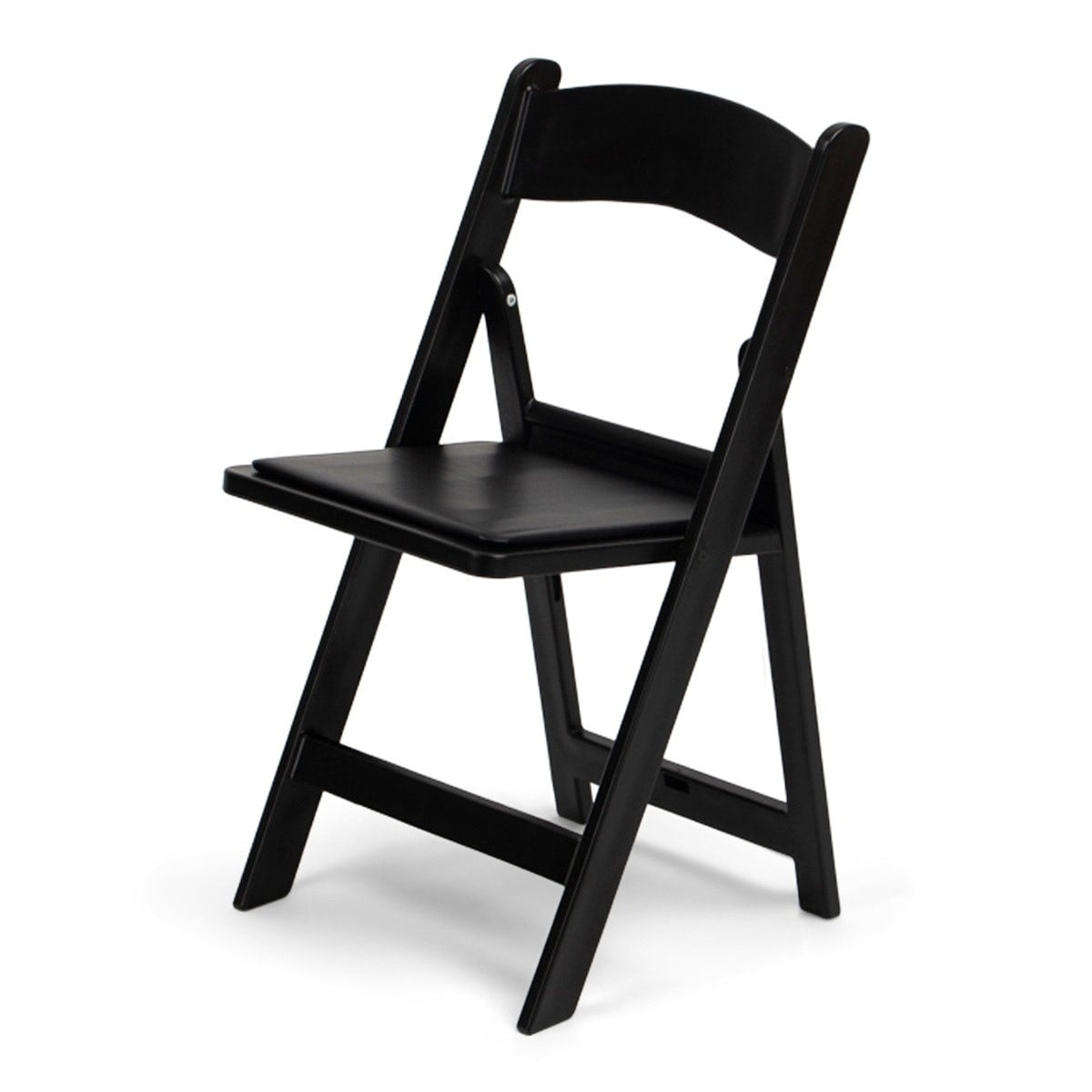 TitanPRO Black Resin Folding Chair - 4 Pack