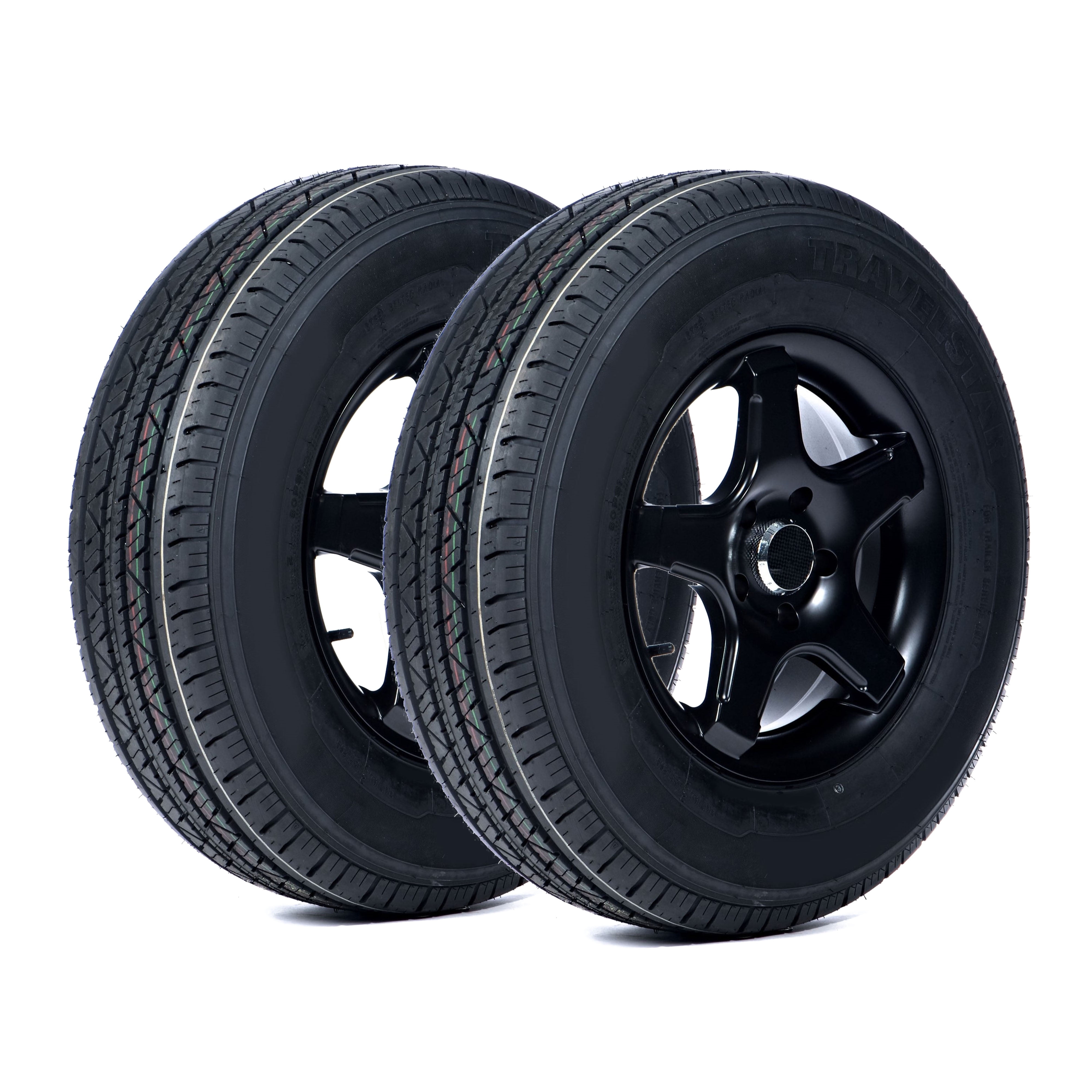Travelstar HF288 ST175/80R13 8Ply 97N Load Range D Trailer Tire ST175/80/13,Set of 2(Tire Only)