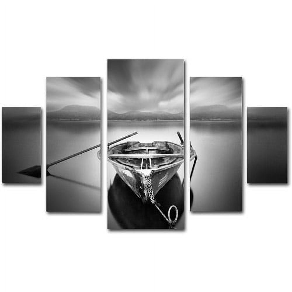 Trademark Fine Art "Ready" Canvas Art Set by Moises Levy, 5pc Panel Set, 58" x 40"