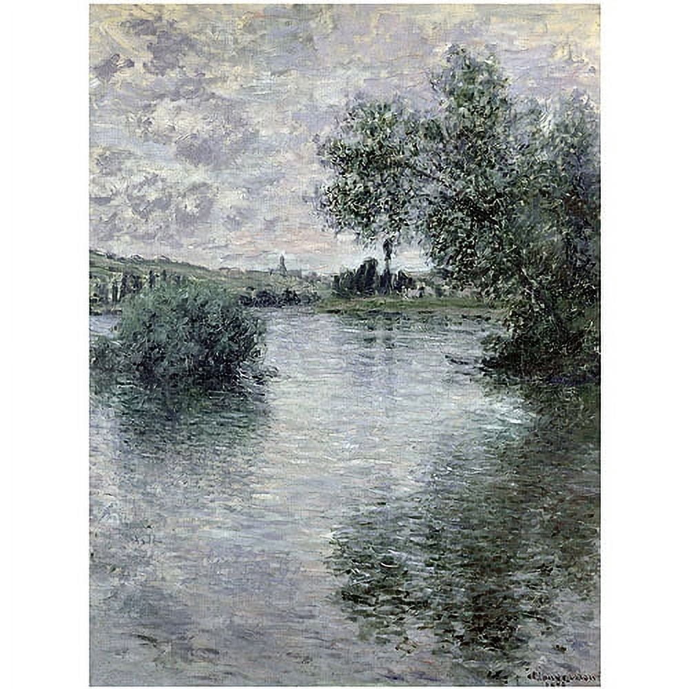 Trademark Fine Art "Seine at Vetheuil 1879" Canvas Art by Claude Monet