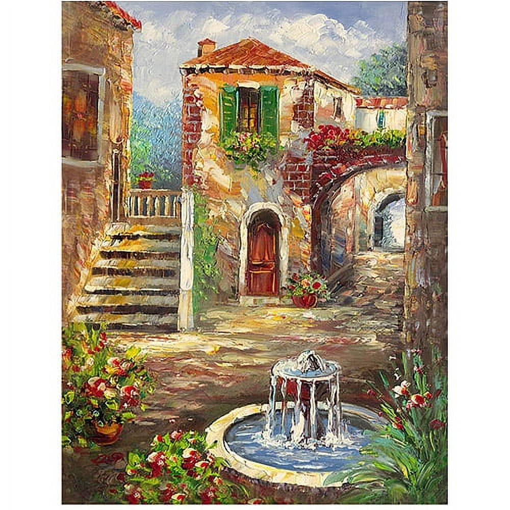 Trademark Fine Art "Tuscan Cottage" Canvas Wall Art by Rio