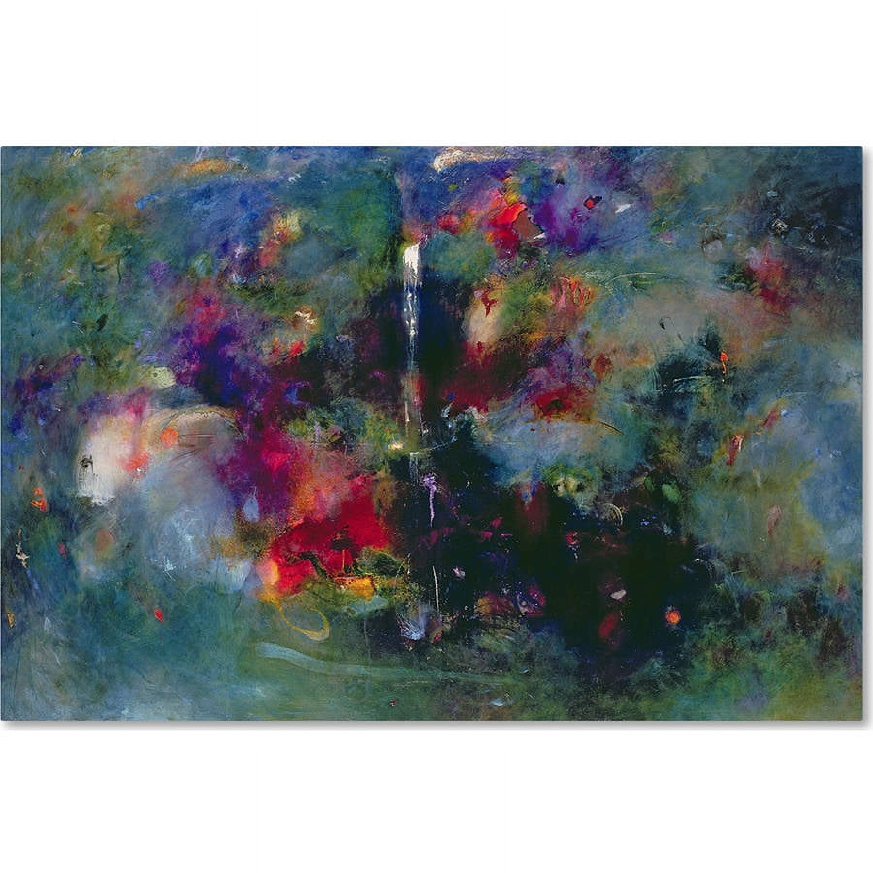 Trademark Fine Art "Valley of the Waterfalls " Canvas Art by Jane Deakin