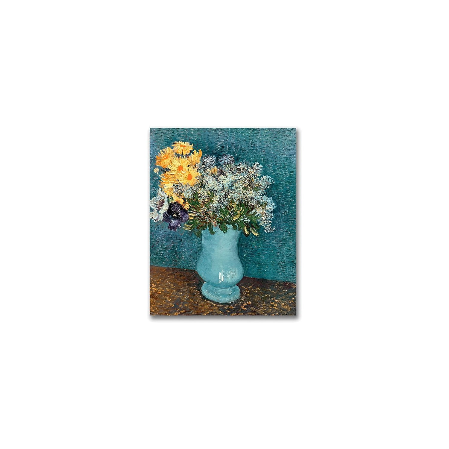 Trademark Fine Art "Vase of Flowers" Canvas Wall Art by Vincent van Gogh