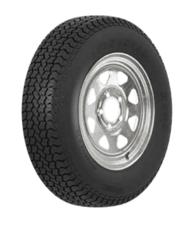Trailer Tire On Rim ST205/75D14 205/75 14 in. LRC 5 Bolt Galvanized Spoke Wheel