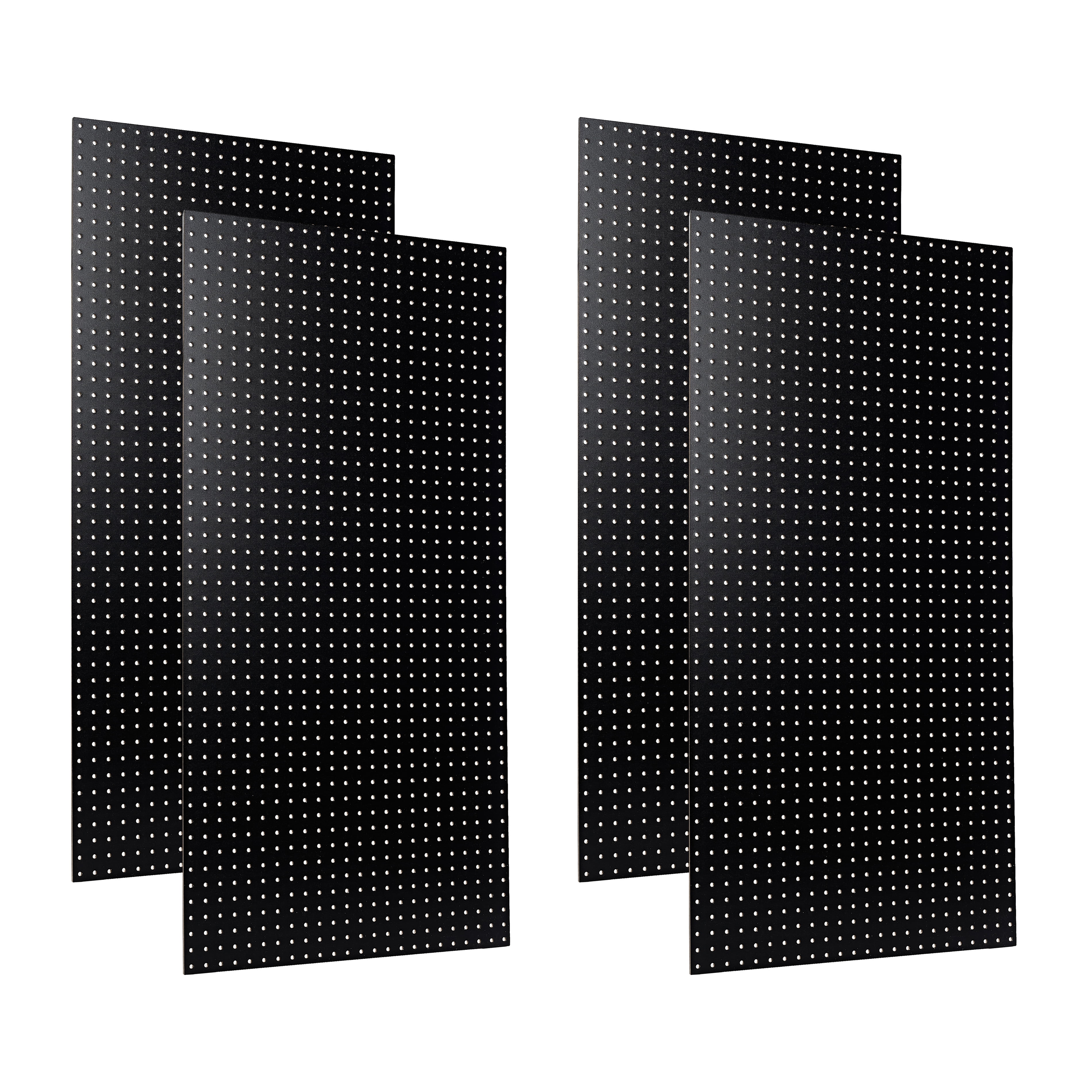 Triton Products 24inch x 48inch Black Tempered Wood Pegboards 4 Pack