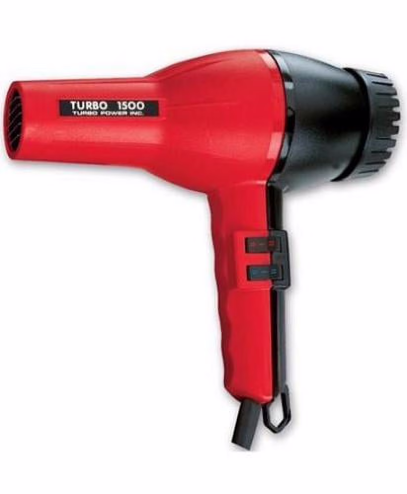 Turbo Power 1500 Pibbs 1500 Twin Turbo Dryer, Red/black 307