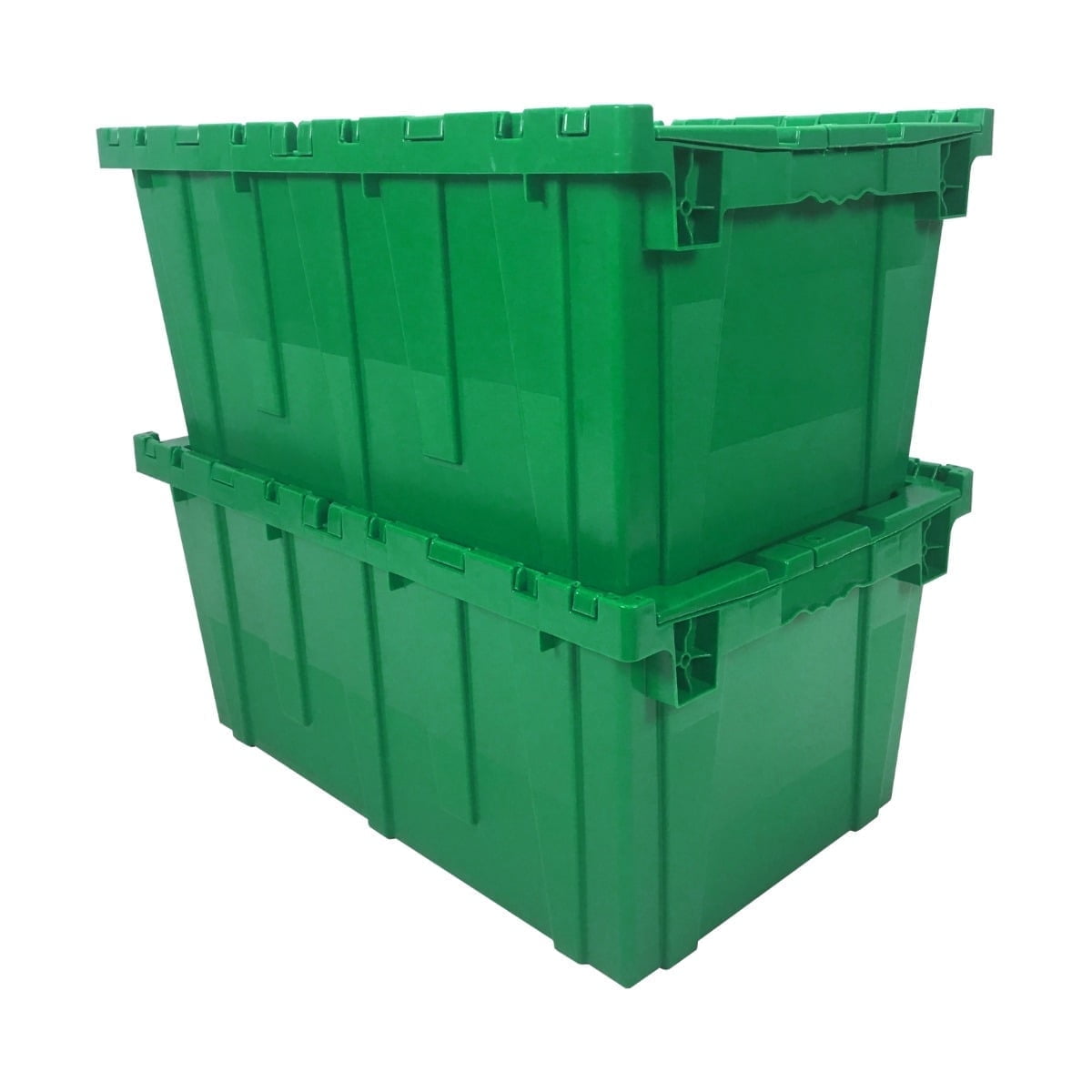 UBMOVE Storage Crates, 27"x17"x12", Plastic, Green, 2 Count