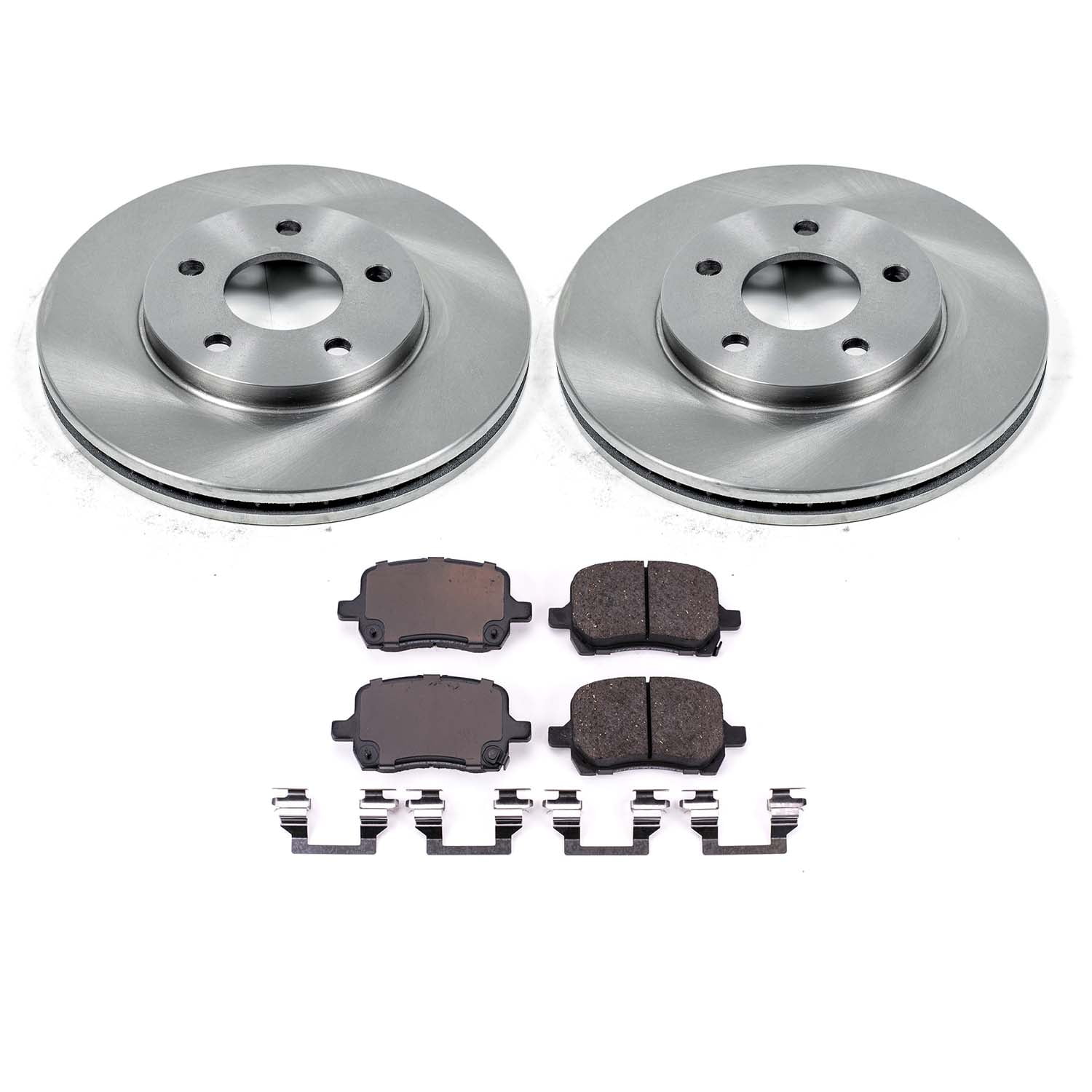 Ultimate Brakes Front Ceramic Brake Pad and Rotor Kit with Hardware WM80035
