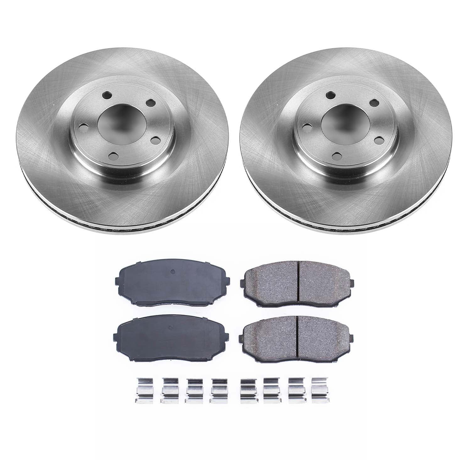 Ultimate Brakes Front Ceramic Brake Pad and Rotor Kit with Hardware WM80231