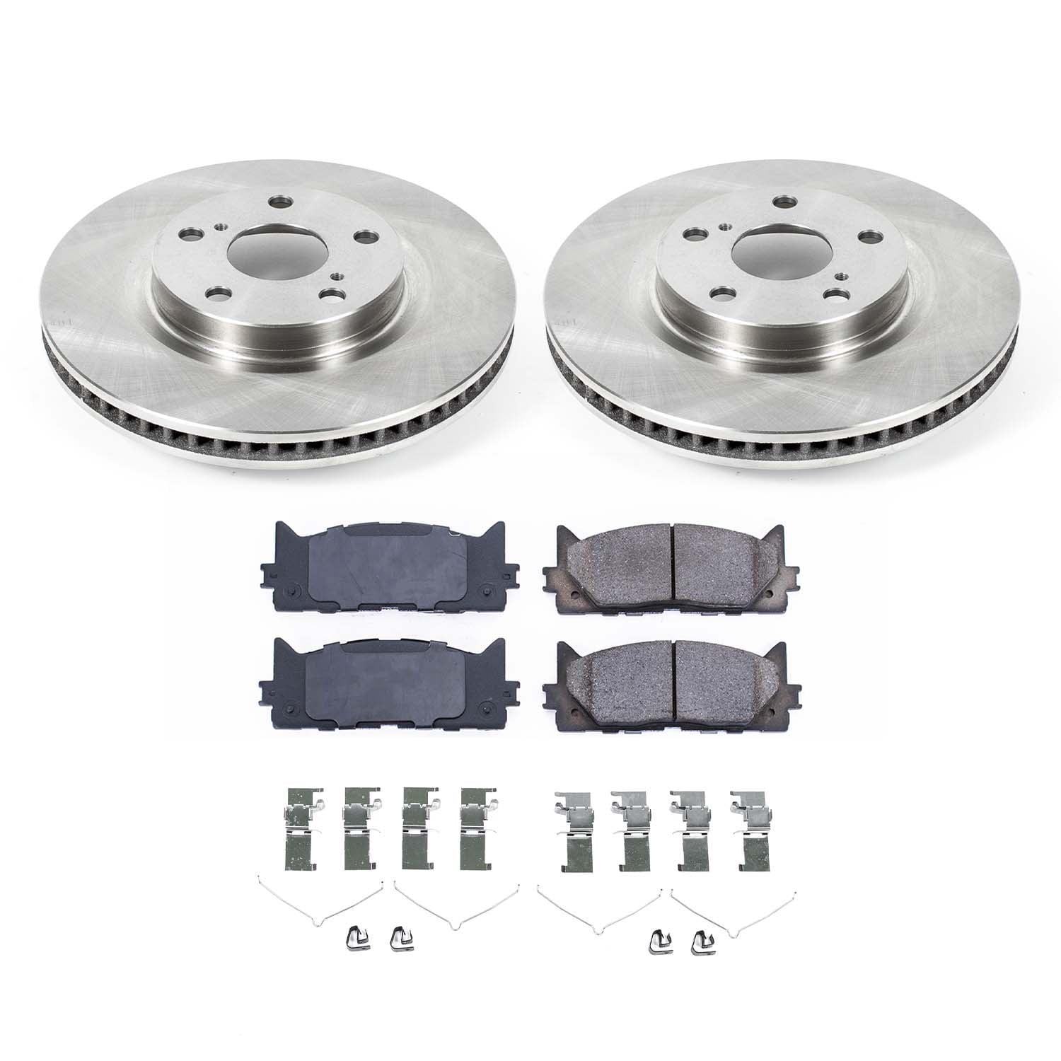 Ultimate Brakes Front Ceramic Brake Pad and Rotor Kit with Hardware WM80277 for Lexus; Toyota