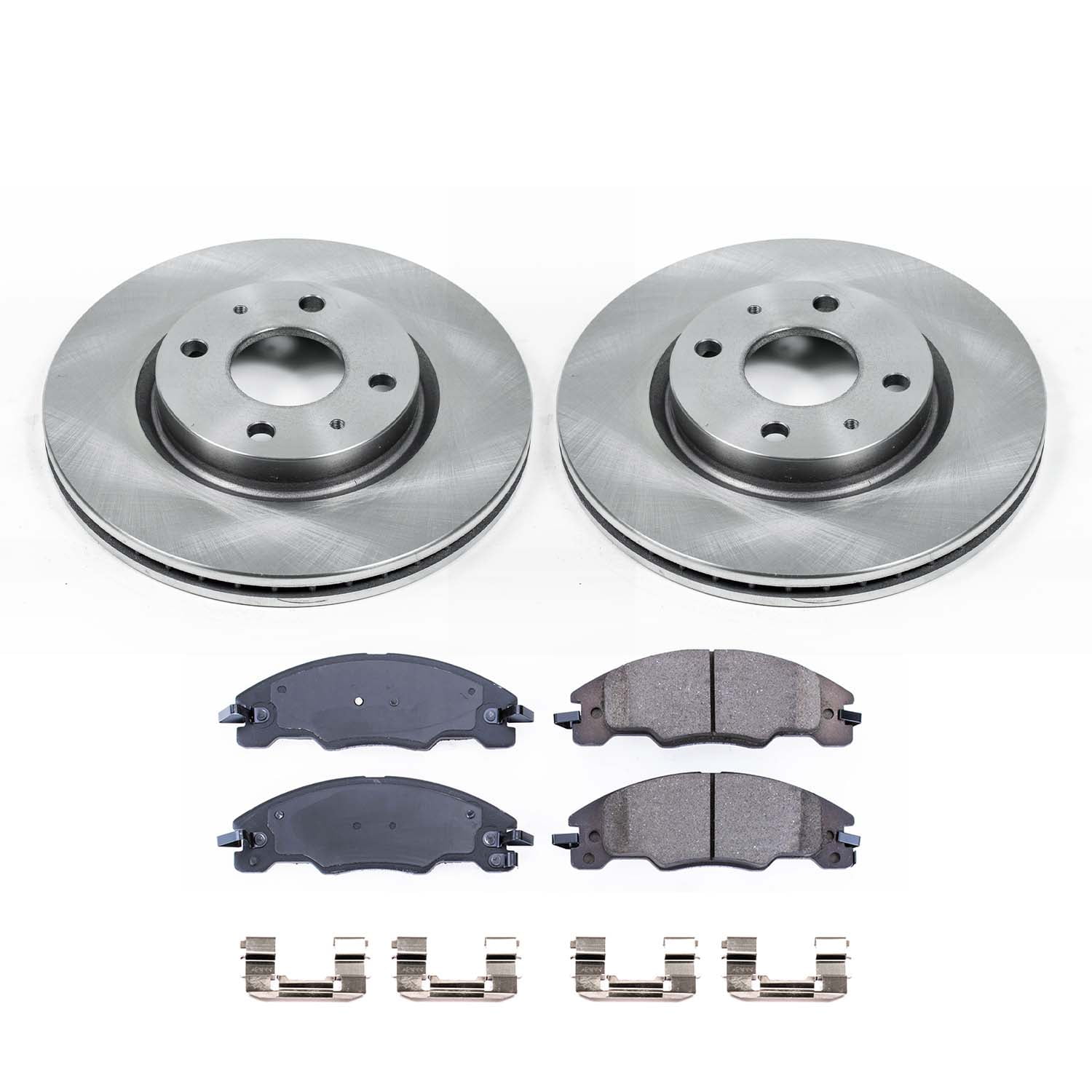 Ultimate Brakes Front Ceramic Brake Pad and Rotor Kit with Hardware WM80286