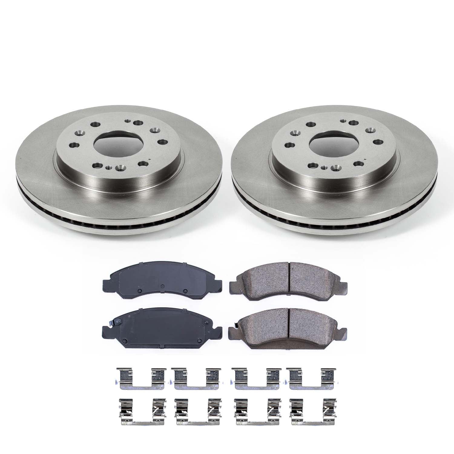 Ultimate Brakes Front Ceramic Brake Pad and Rotor Kit with Hardware WM80291 for Cadillac; Chevrolet; GMC