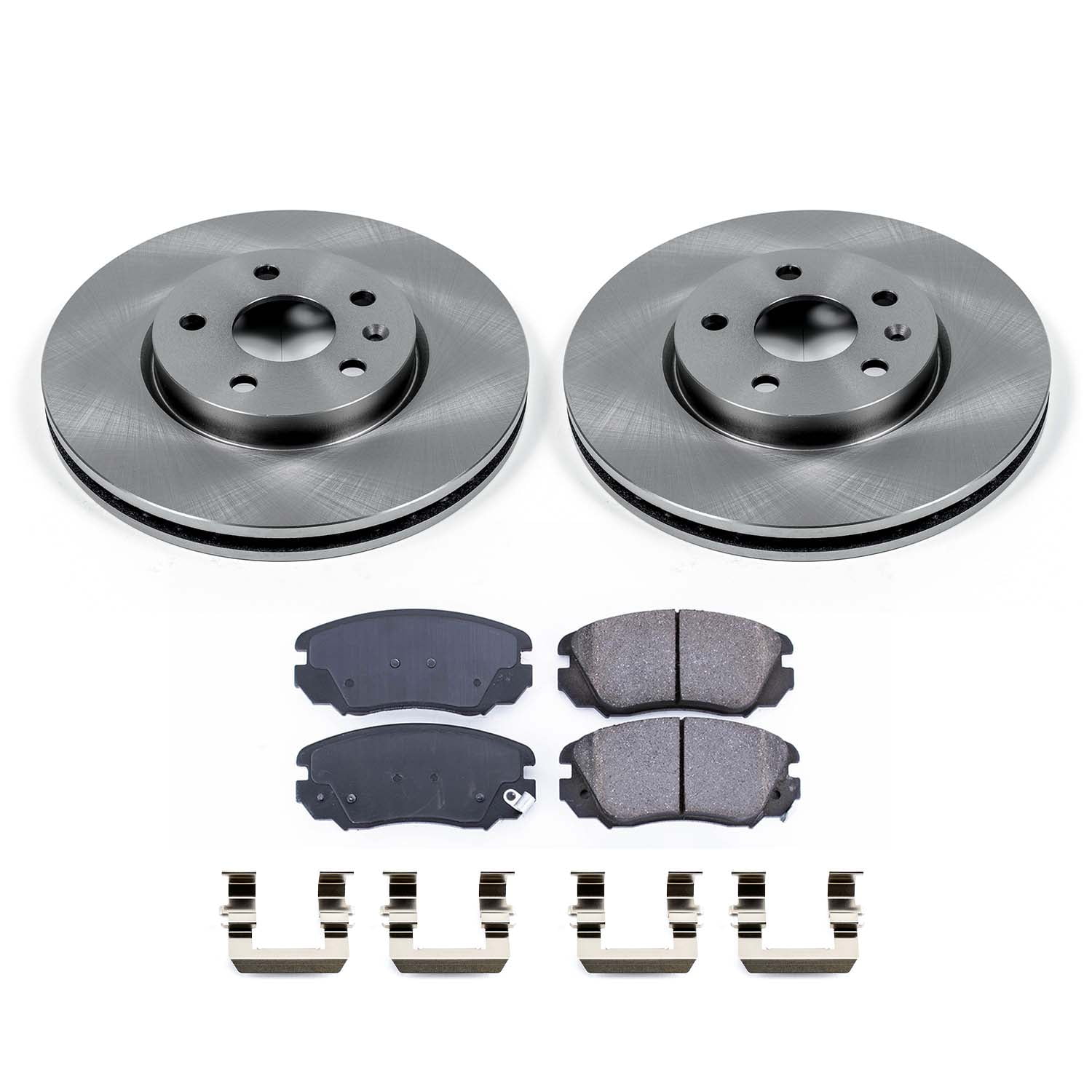 Ultimate Brakes Front Ceramic Brake Pad and Rotor Kit with Hardware WM80303 for Buick; Chevrolet; GMC; Saab
