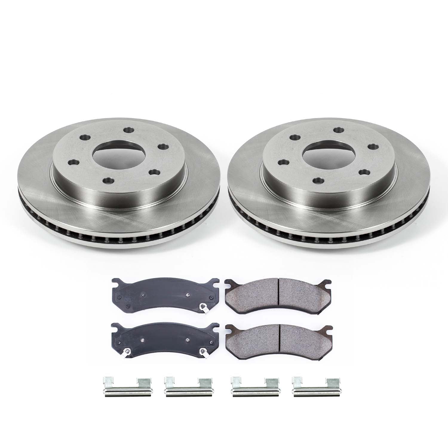 Ultimate Brakes Front Ceramic Brake Pad and Rotor Kit with Hardware WM80682 for Cadillac; Chevrolet; GMC
