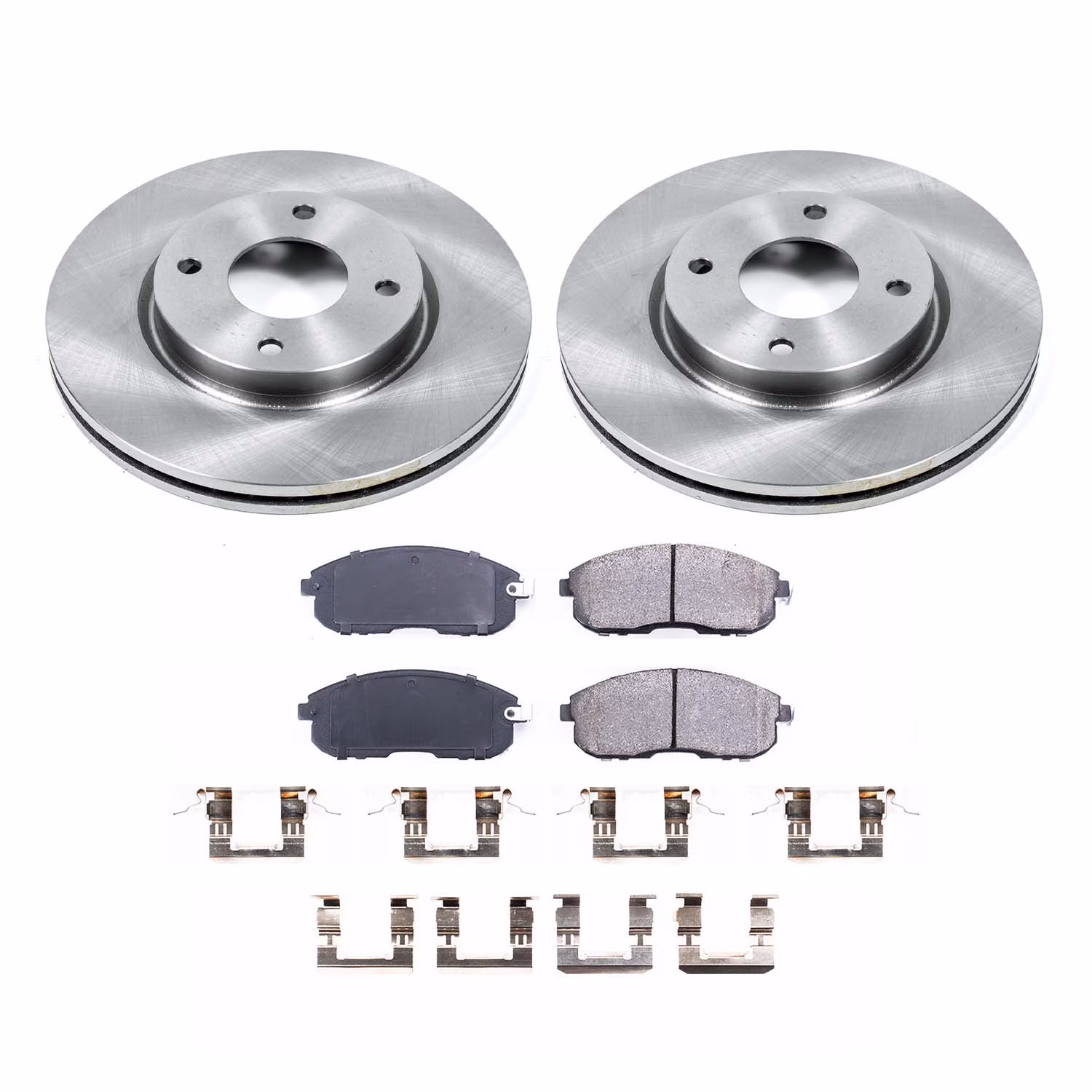 Ultimate Brakes Front Ceramic Brake Pad and Rotor Kit with Hardware WM80717