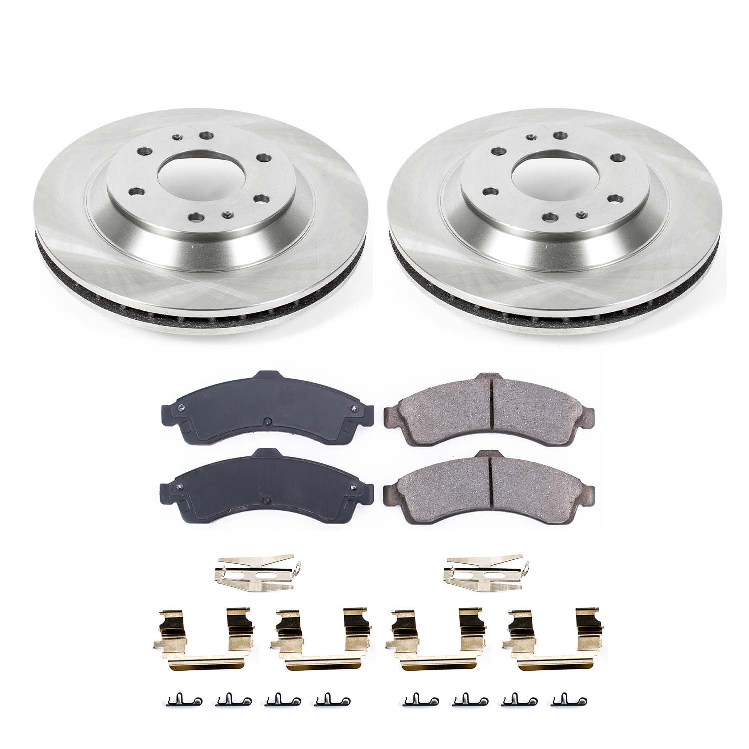 Ultimate Brakes Front Ceramic Brake Pad and Rotor Kit with Hardware WM80829