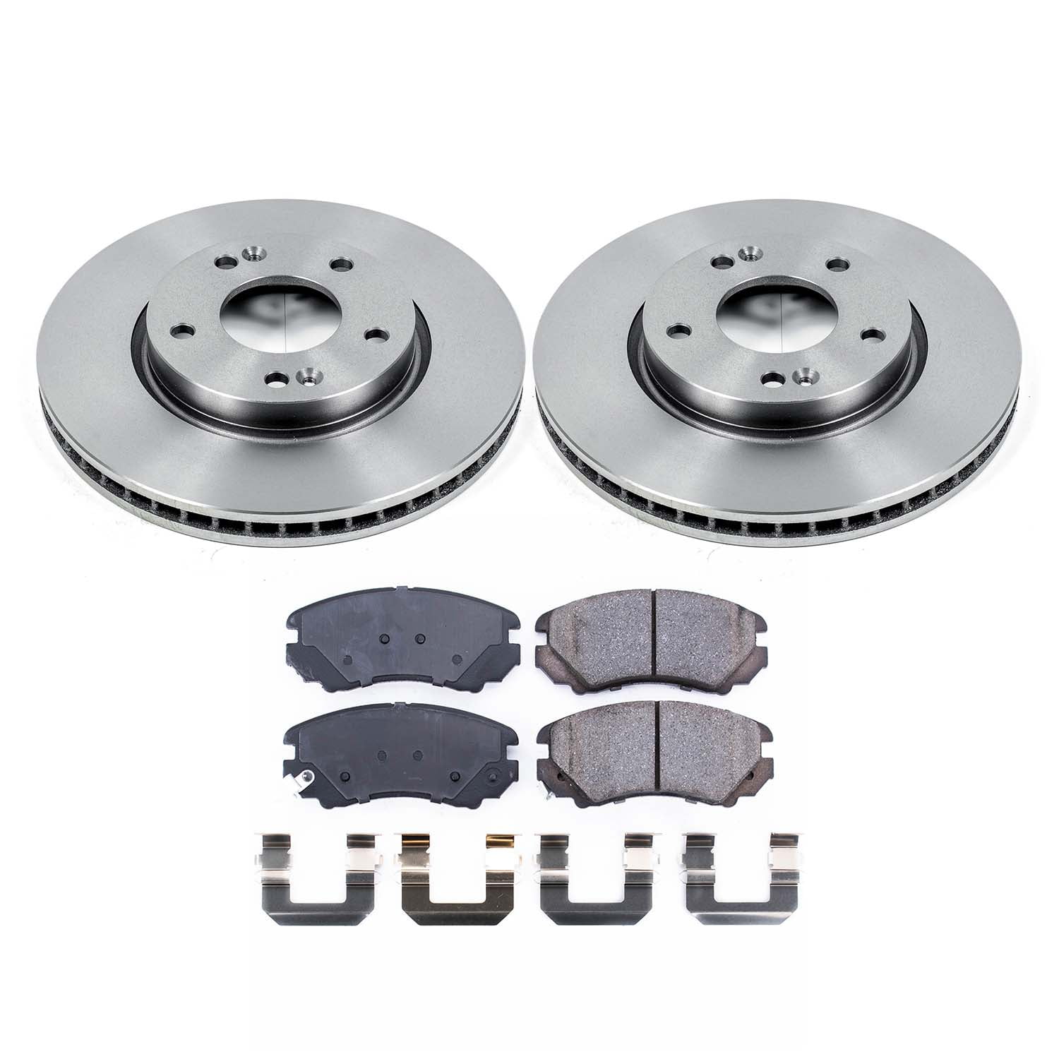 Ultimate Brakes Front Ceramic Brake Pad and Rotor Kit with Hardware WM80893