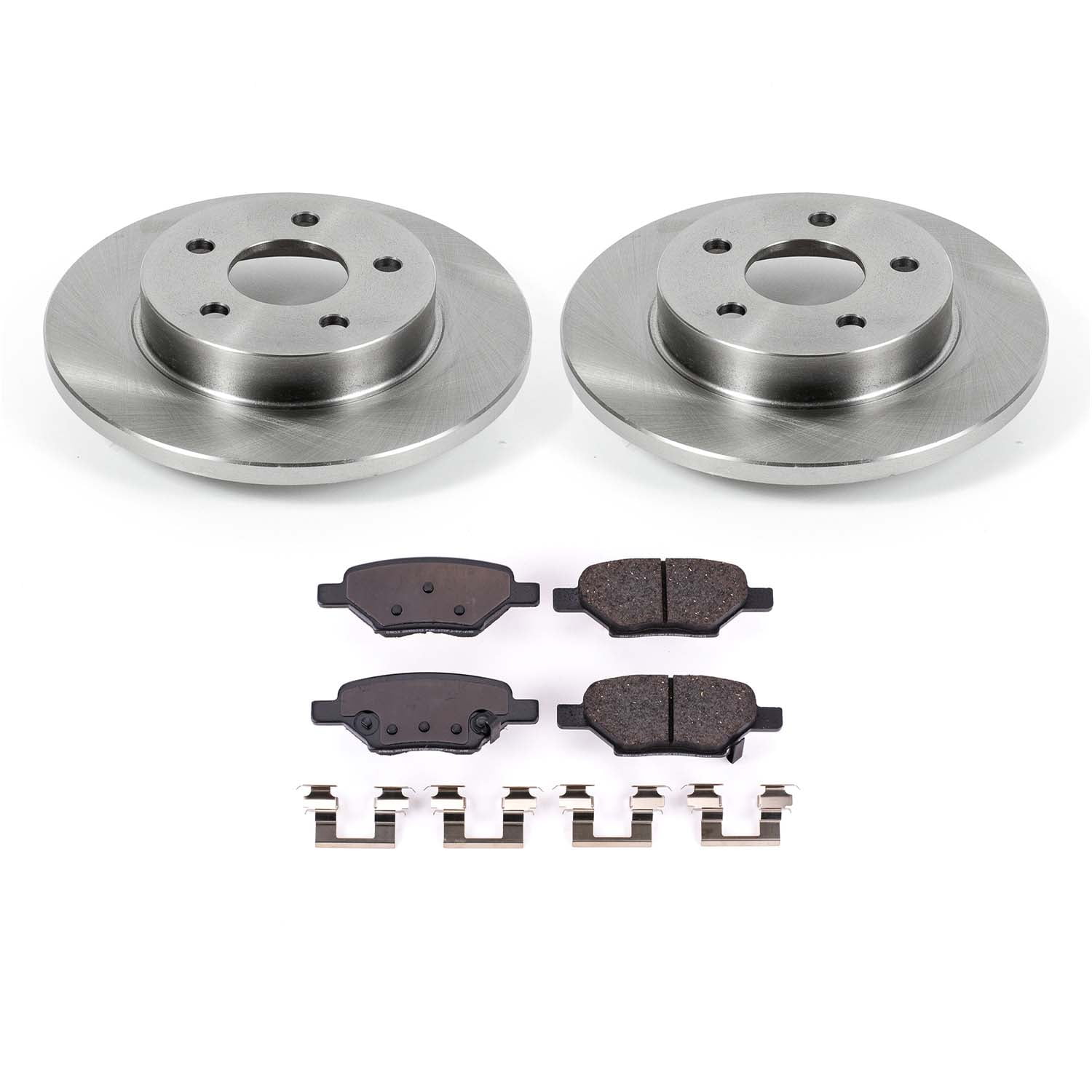 Ultimate Brakes Rear Ceramic Brake Pad and Rotor Kit with Hardware WM80041