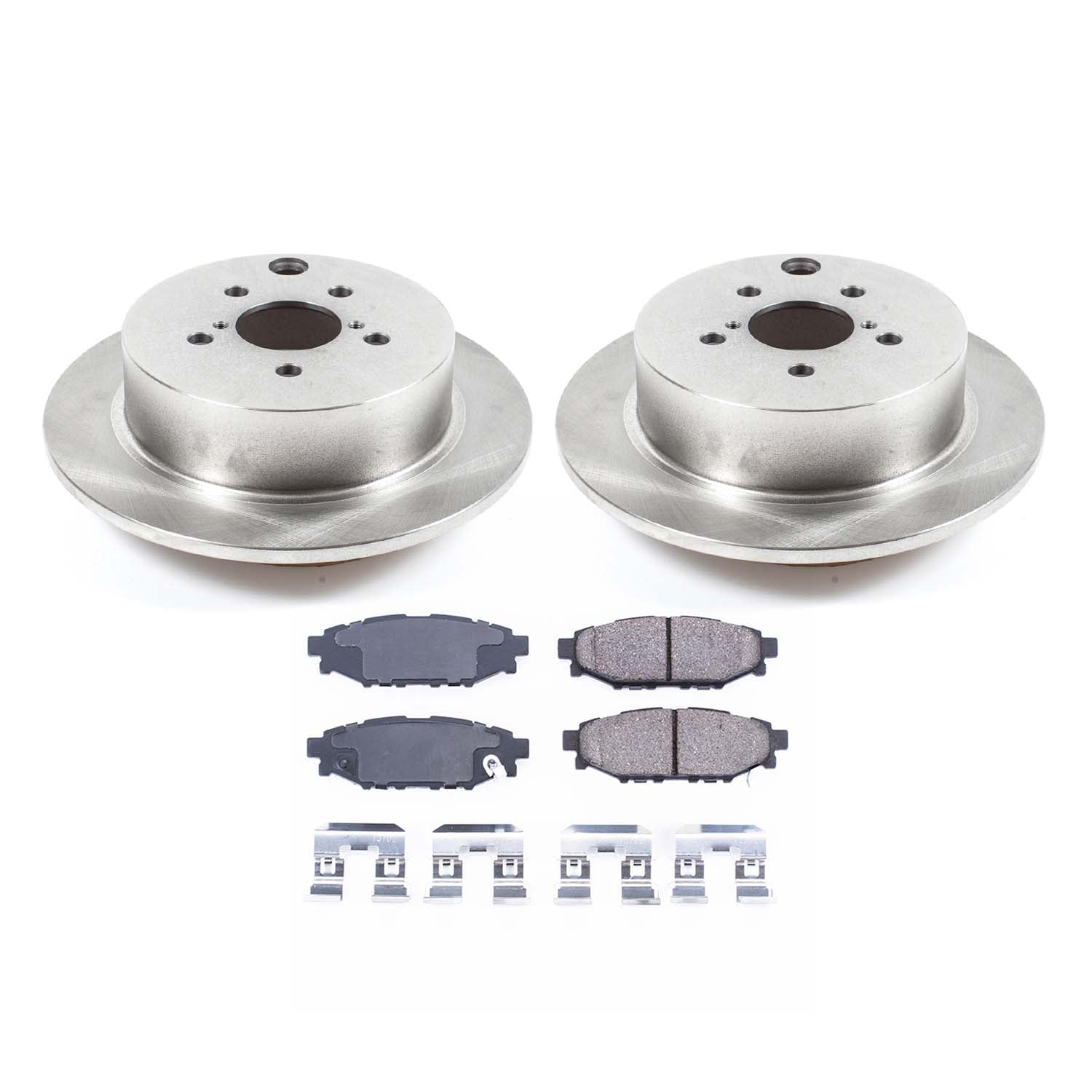 Ultimate Brakes Rear Ceramic Brake Pad and Rotor Kit with Hardware WM80180