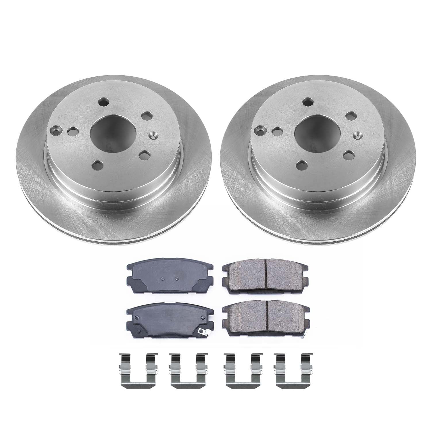 Ultimate Brakes Rear Ceramic Brake Pad and Rotor Kit with Hardware WM80271 for Chevrolet; GMC