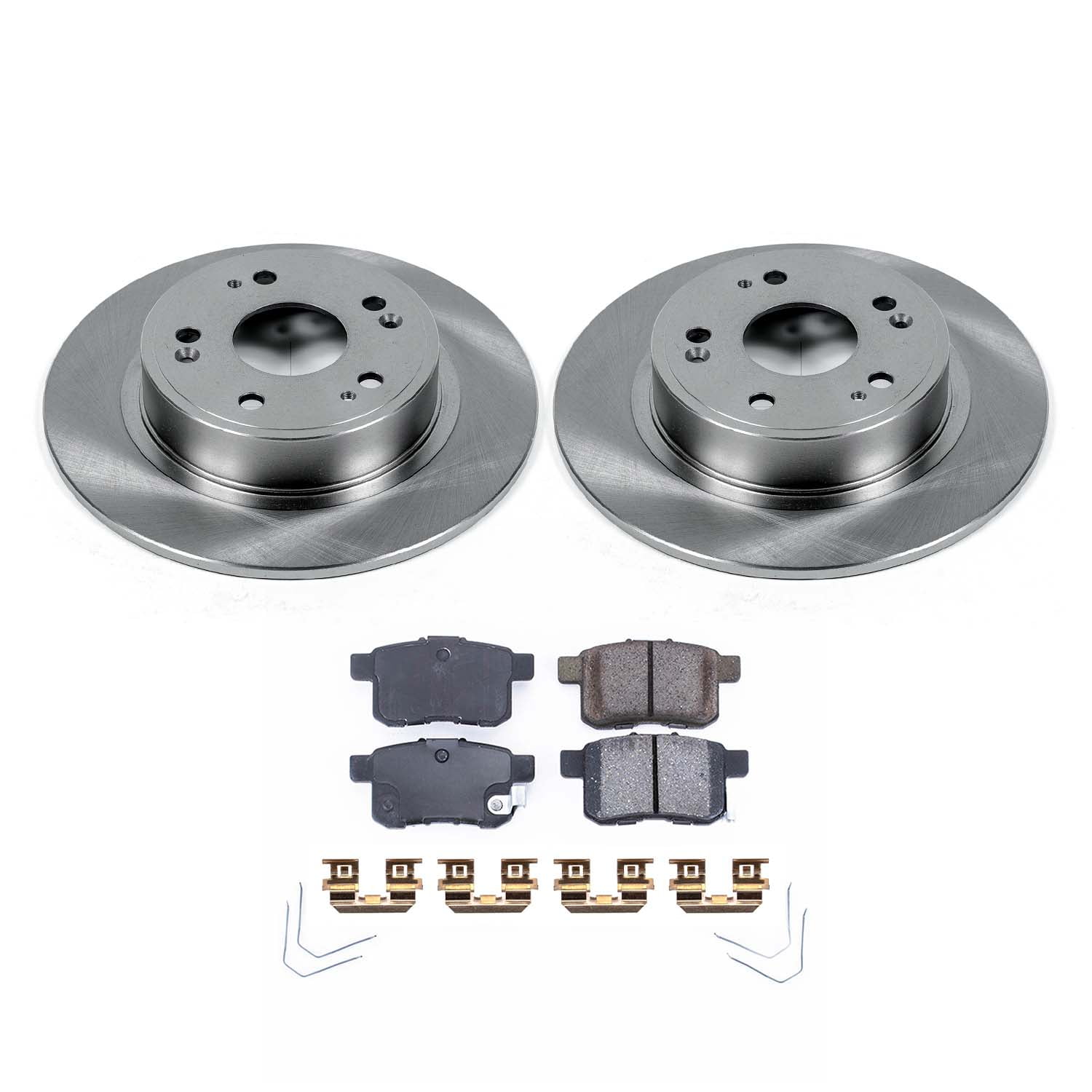 Ultimate Brakes Rear Ceramic Brake Pad and Rotor Kit with Hardware WM80307