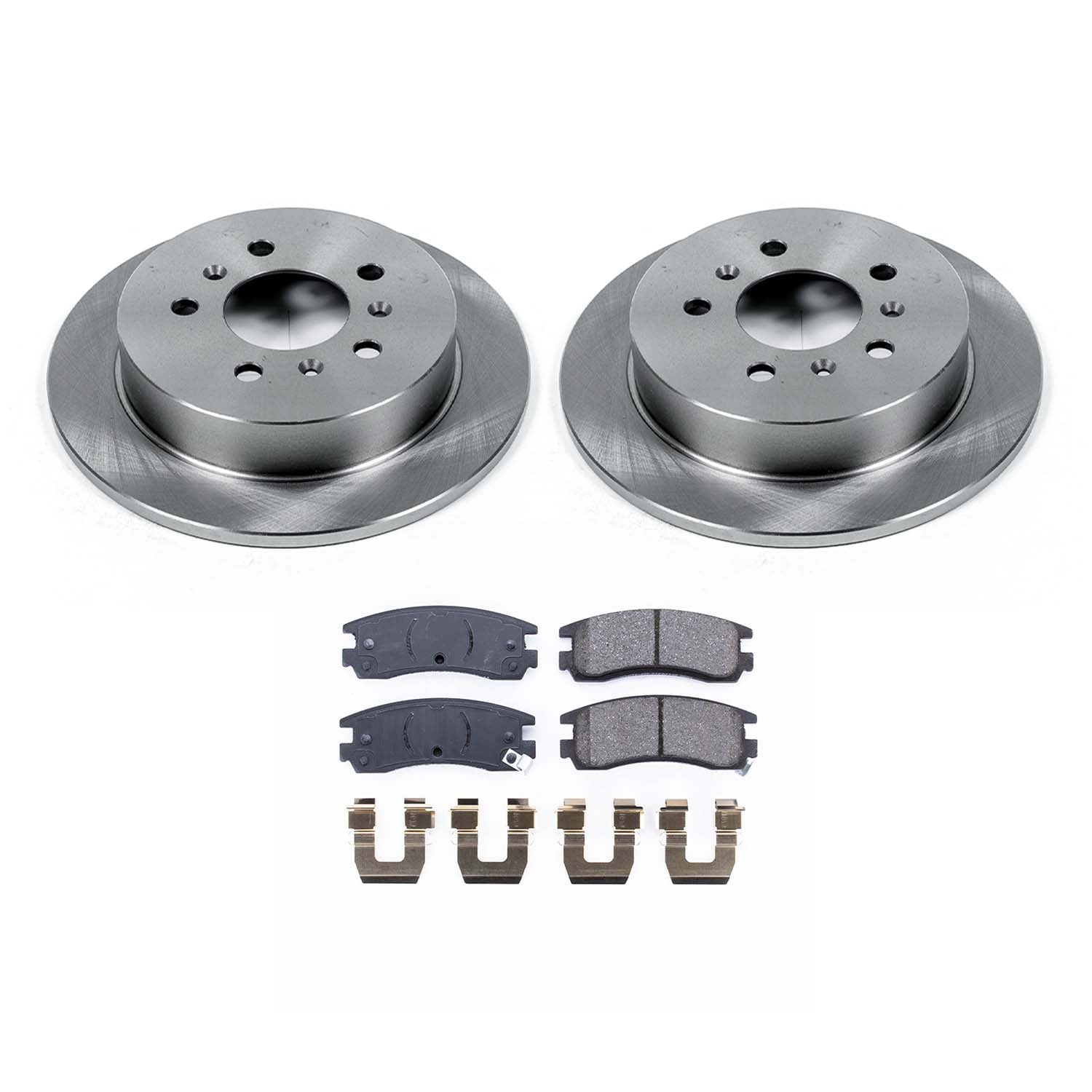 Ultimate Brakes Rear Ceramic Brake Pad and Rotor Kit with Hardware WM80594