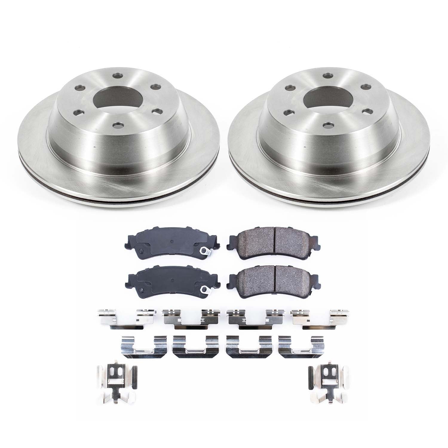 Ultimate Brakes Rear Ceramic Brake Pad and Rotor Kit with Hardware WM80696