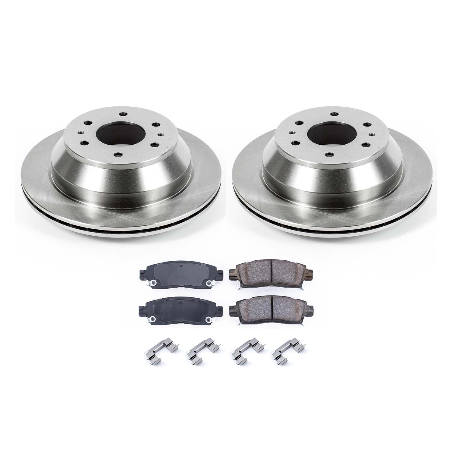 Ultimate Brakes Rear Ceramic Brake Pad and Rotor Kit with Hardware WM80833