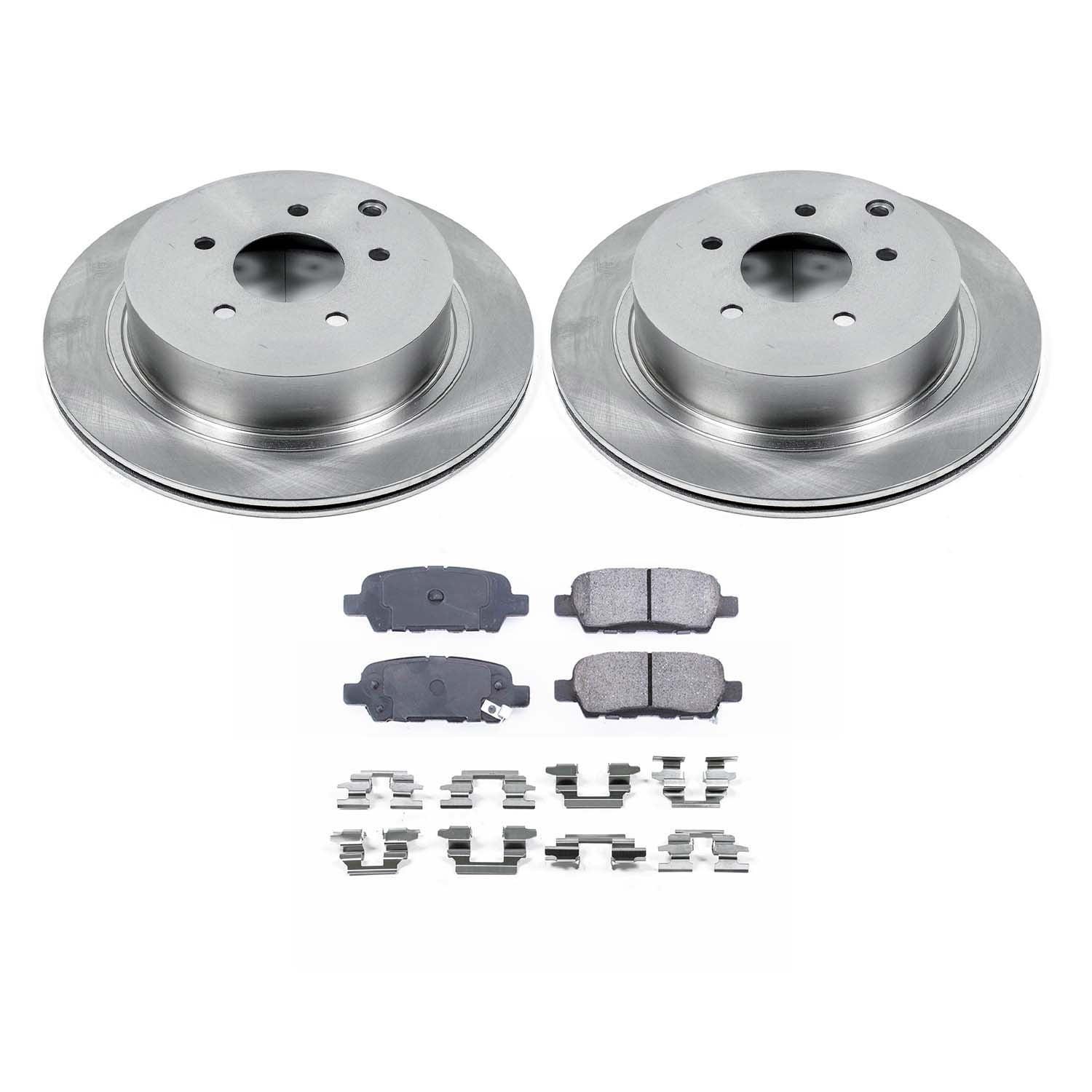 Ultimate Brakes Rear Ceramic Brake Pad and Rotor Kit with Hardware WM80858