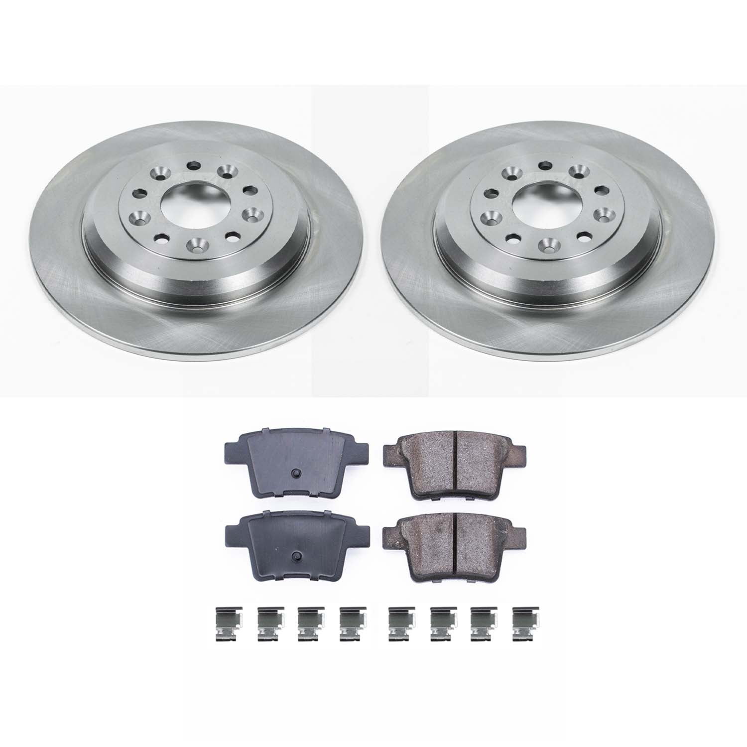 Ultimate Brakes Rear Semi-Metallic Brake Pad and Rotor Kit with Hardware WM80110