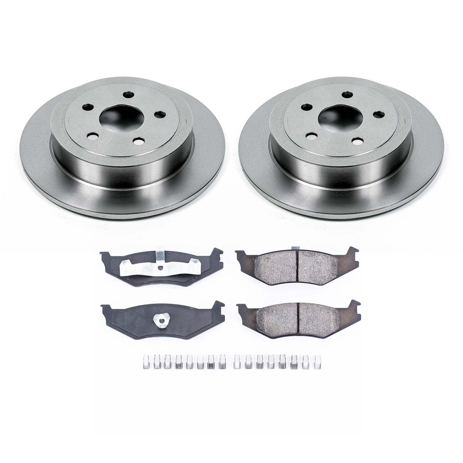 Ultimate Brakes Rear Semi-Metallic Brake Pad and Rotor Kit with Hardware WM80461